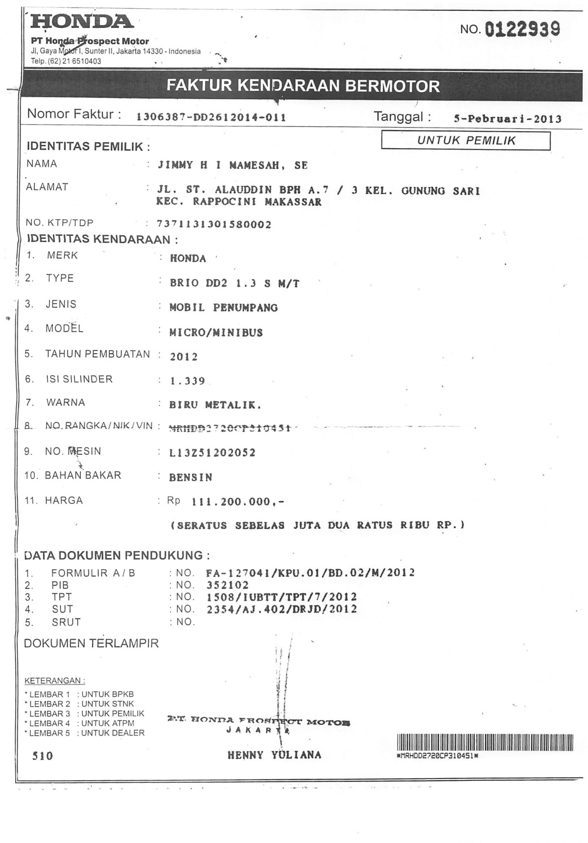 HONDA BRIO
