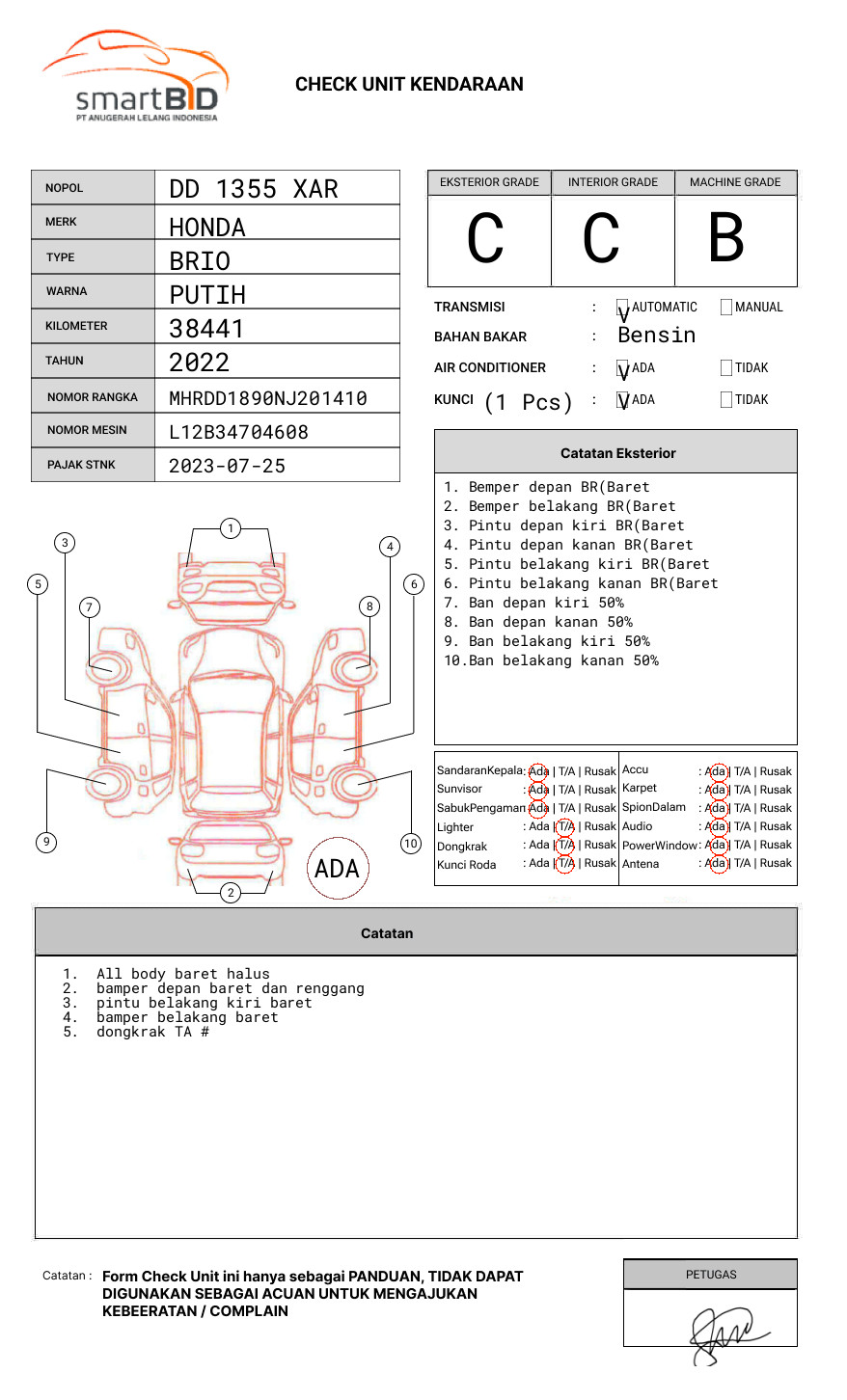 HONDA BRIO RS