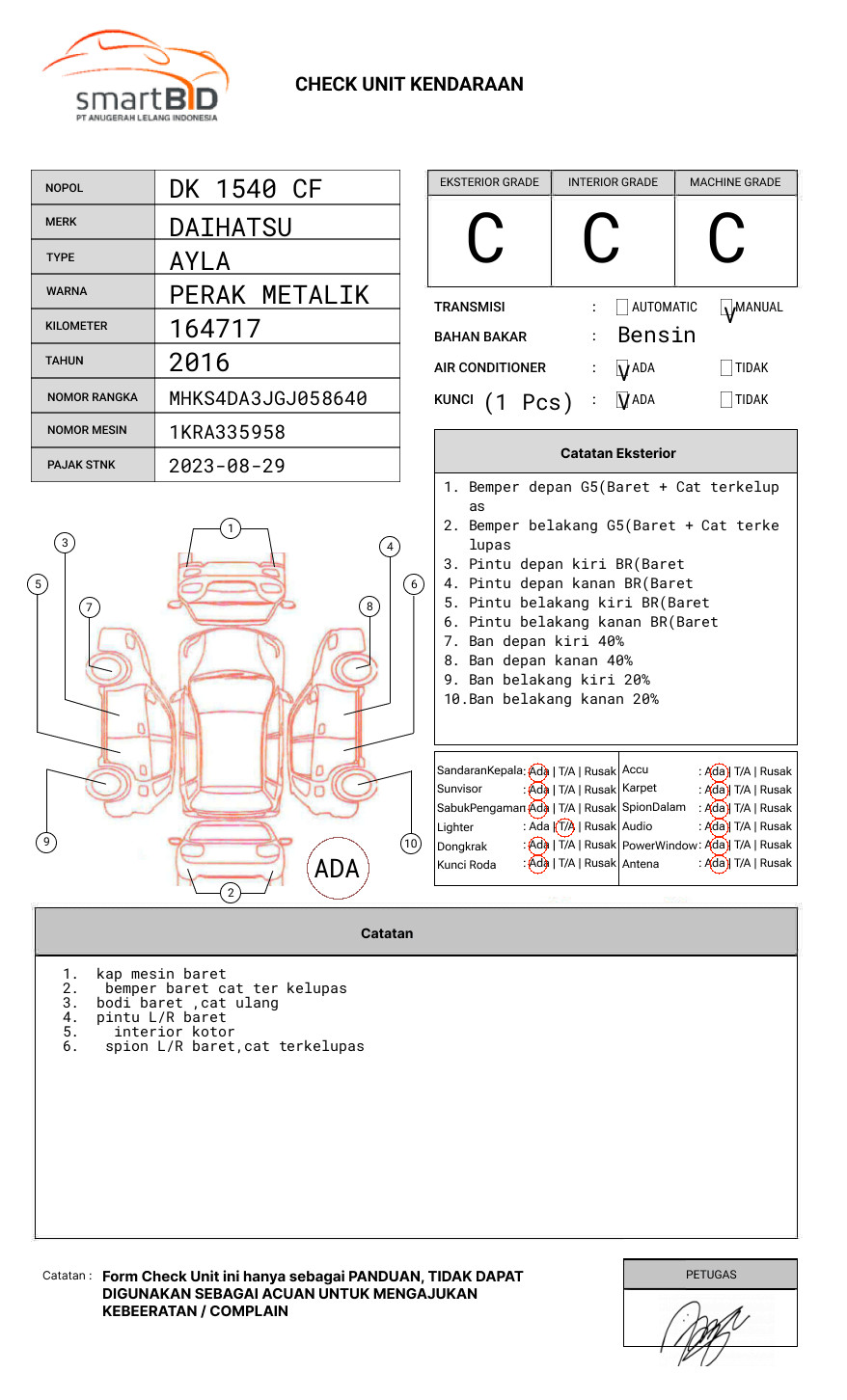 DAIHATSU AYLA 1.0 X