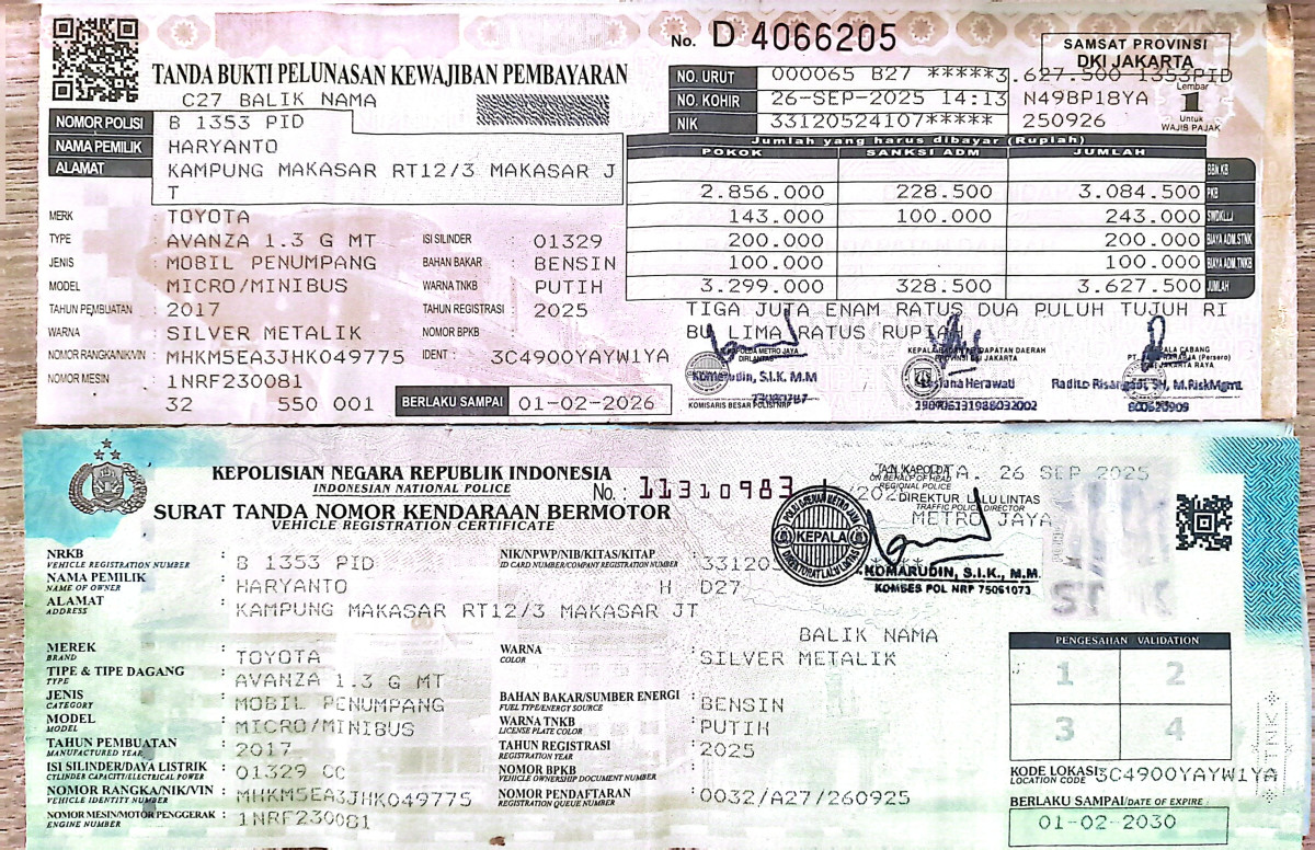 TOYOTA AVANZA 1.3 G