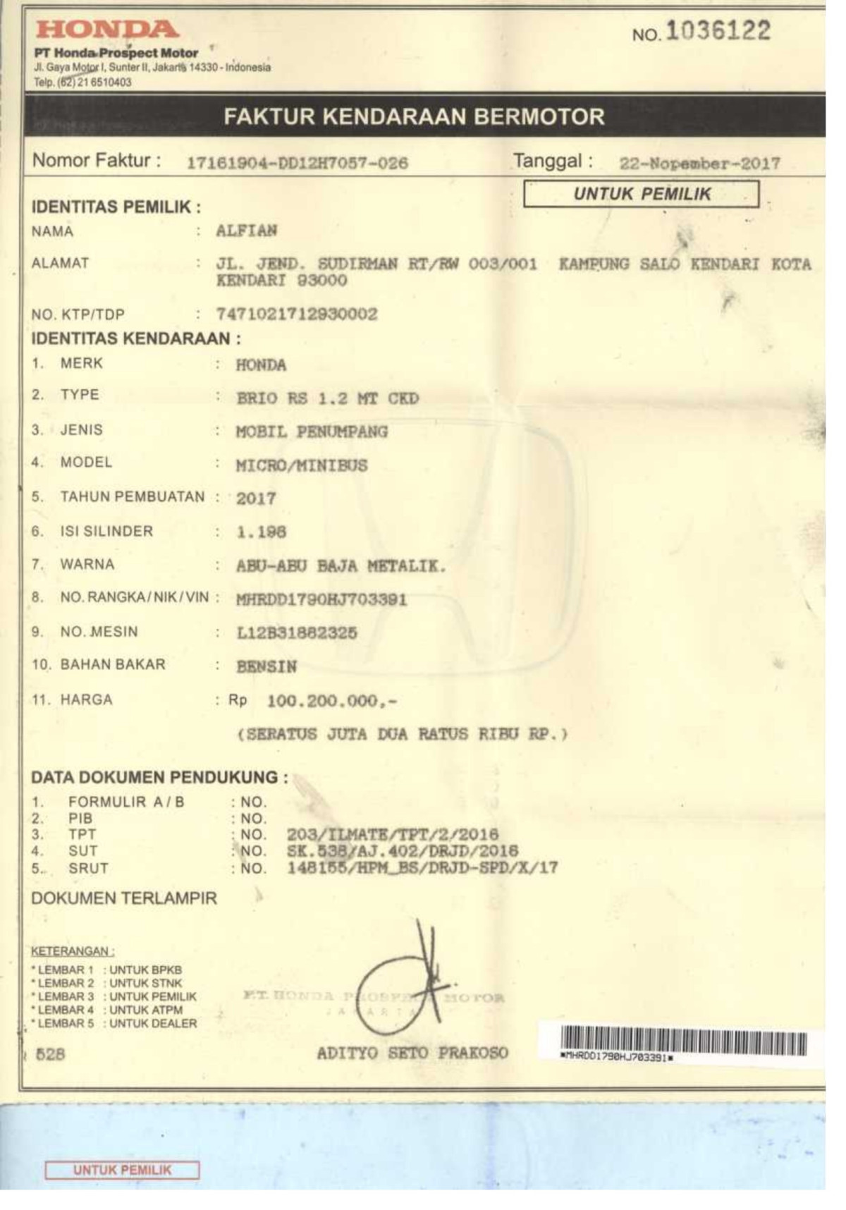 HONDA BRIO RS
