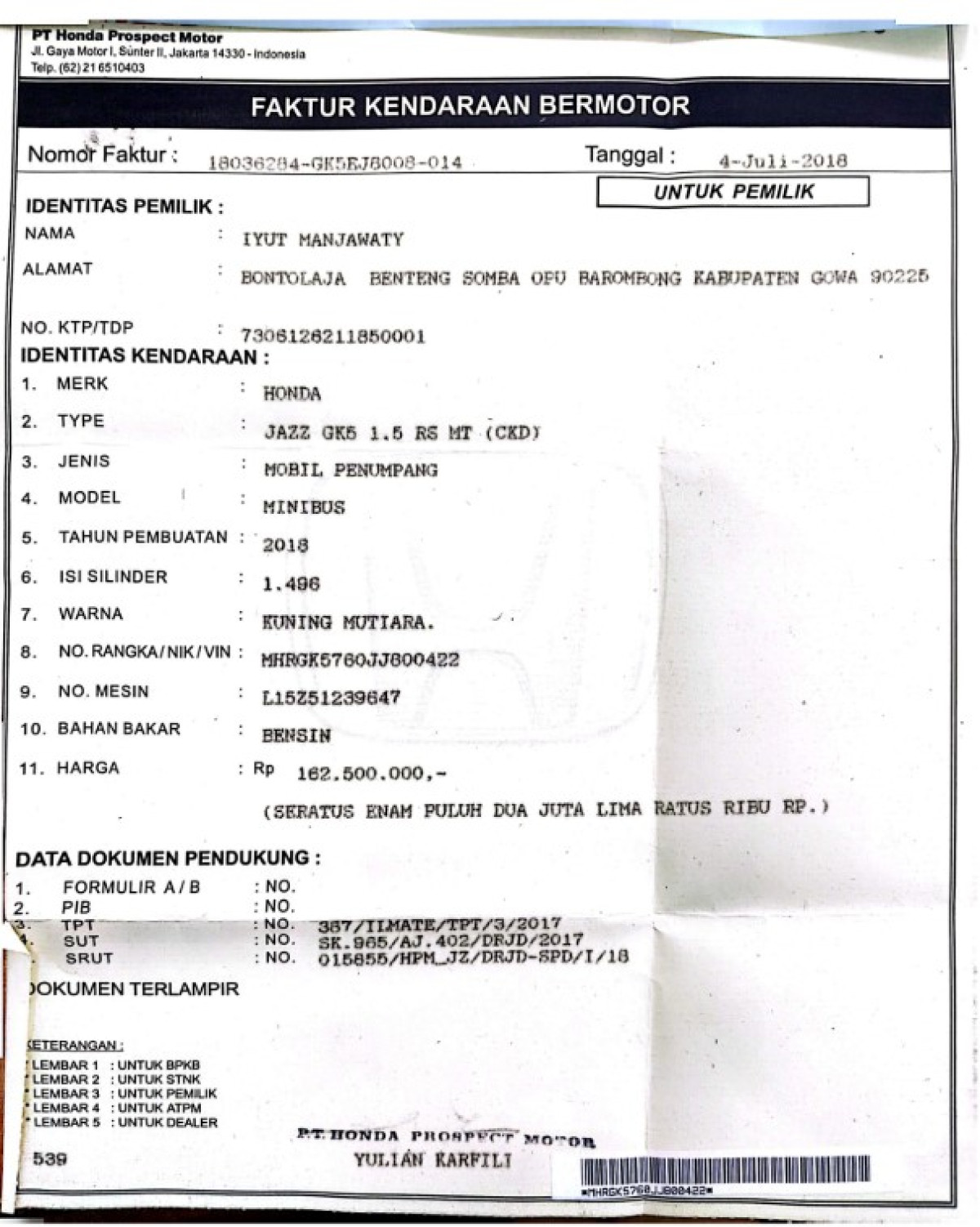 HONDA JAZZ