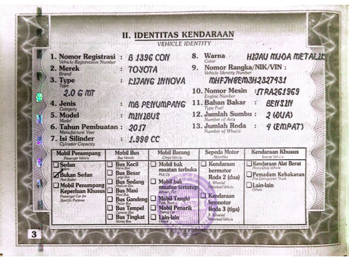 TOYOTA INNOVA G