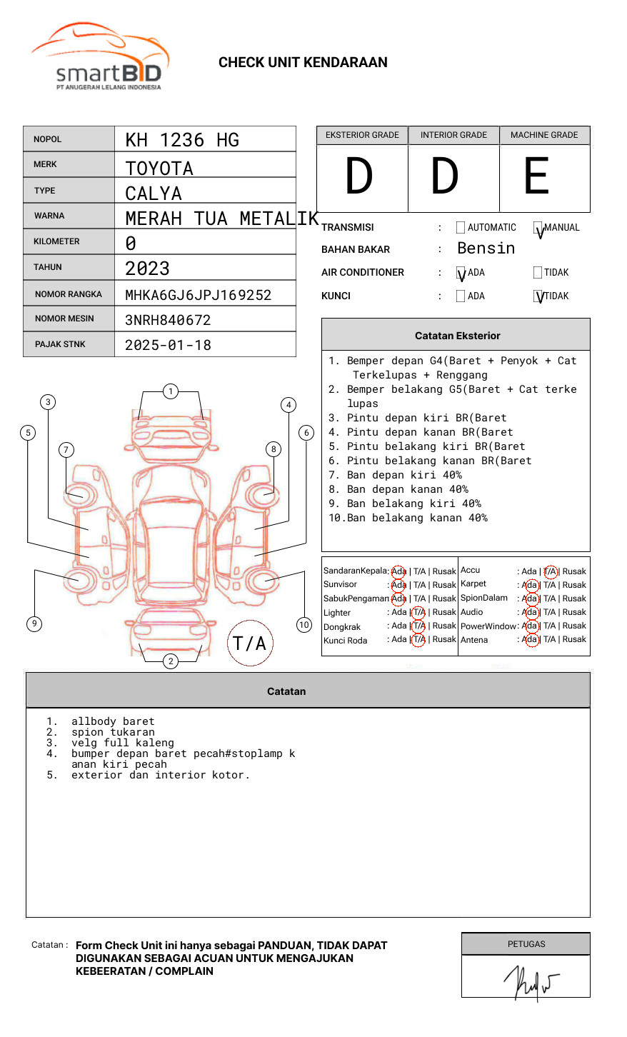 TOYOTA CALYA 1.2 G M/T