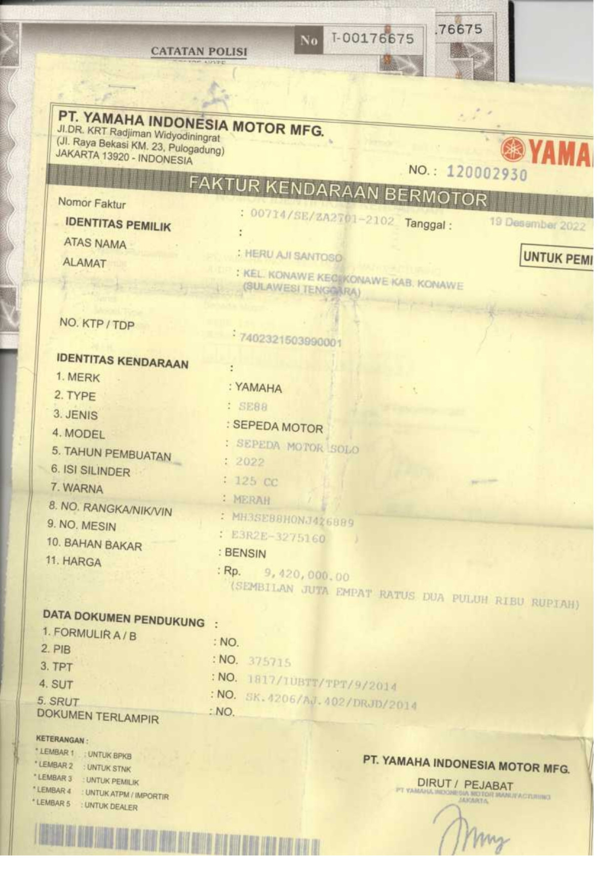 YAMAHA MIO M3 125