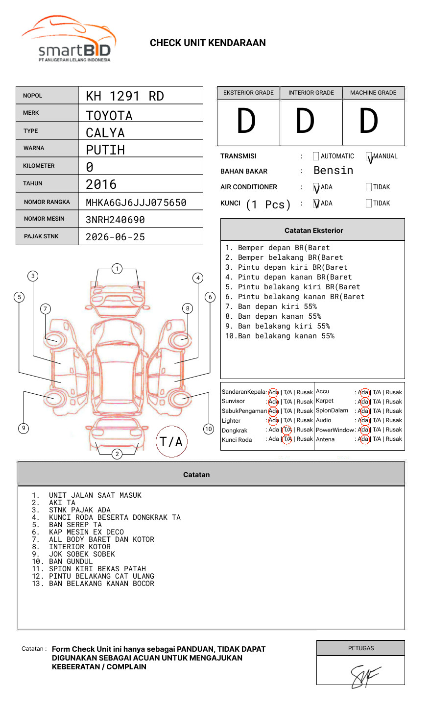 TOYOTA CALYA 1.2 G M/T