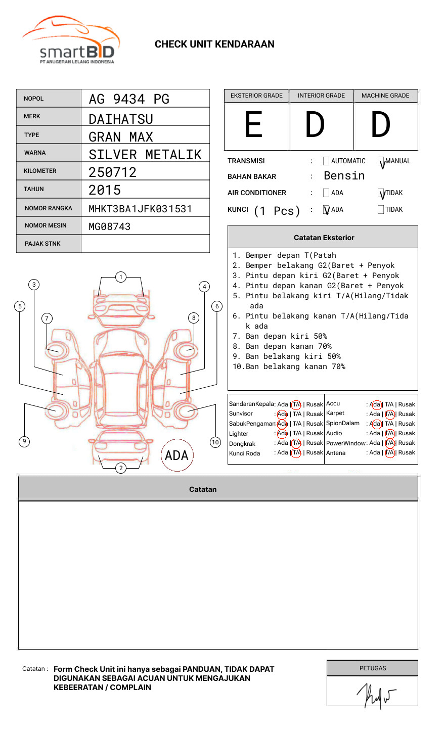 DAIHATSU  GRAN MAX  PICK-UP