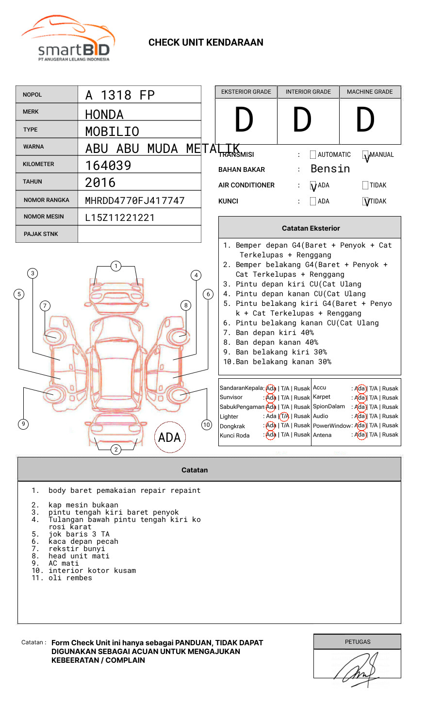 HONDA  MOBILIO  DD4 1.5 RS