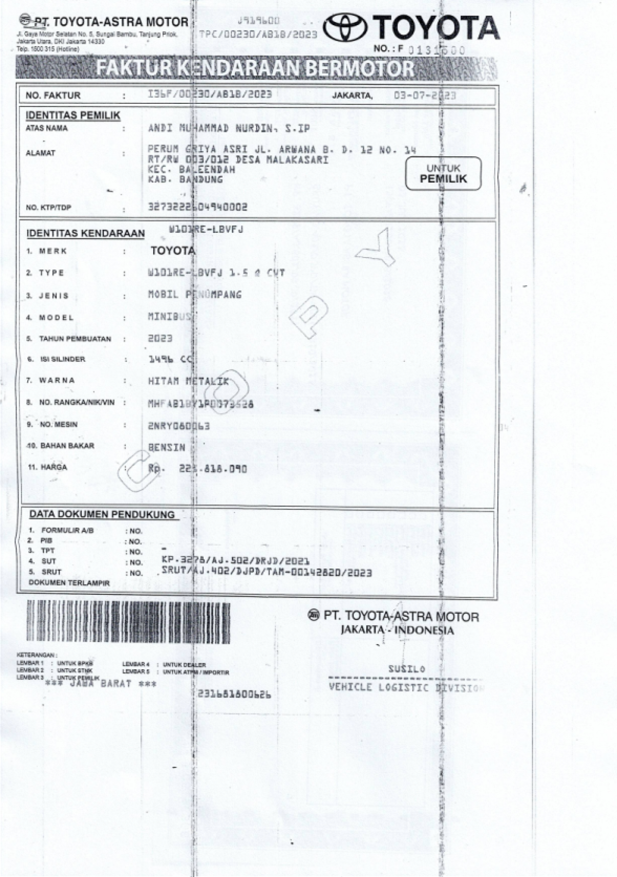 TOYOTA VELOZ 1.5 Q CVT