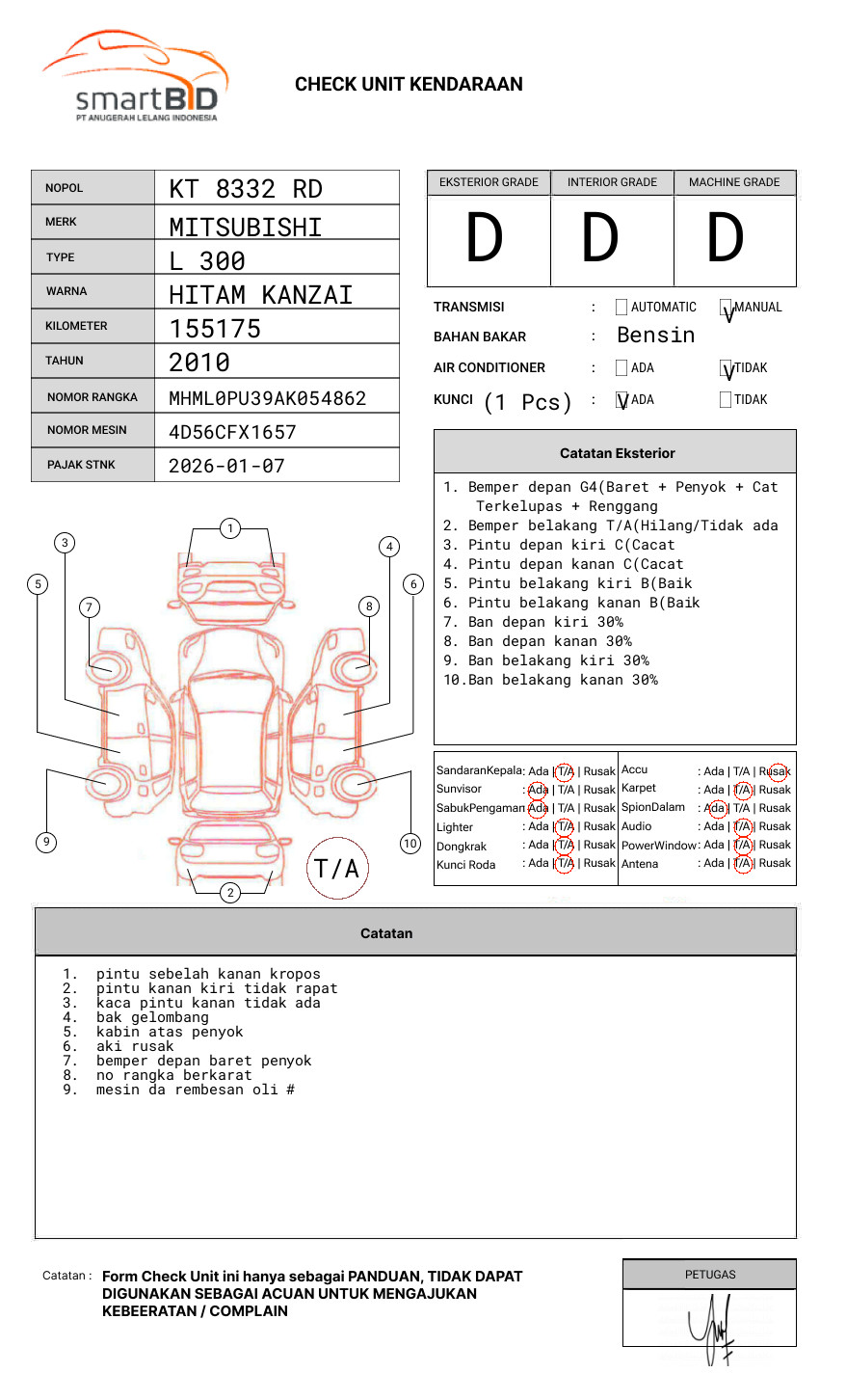 MITSUBISHI L300 PU FB-R (4X2)