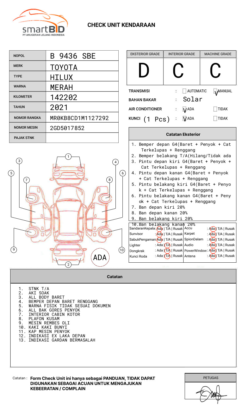 TOYOTA HILUX 2.4G DC 4X4