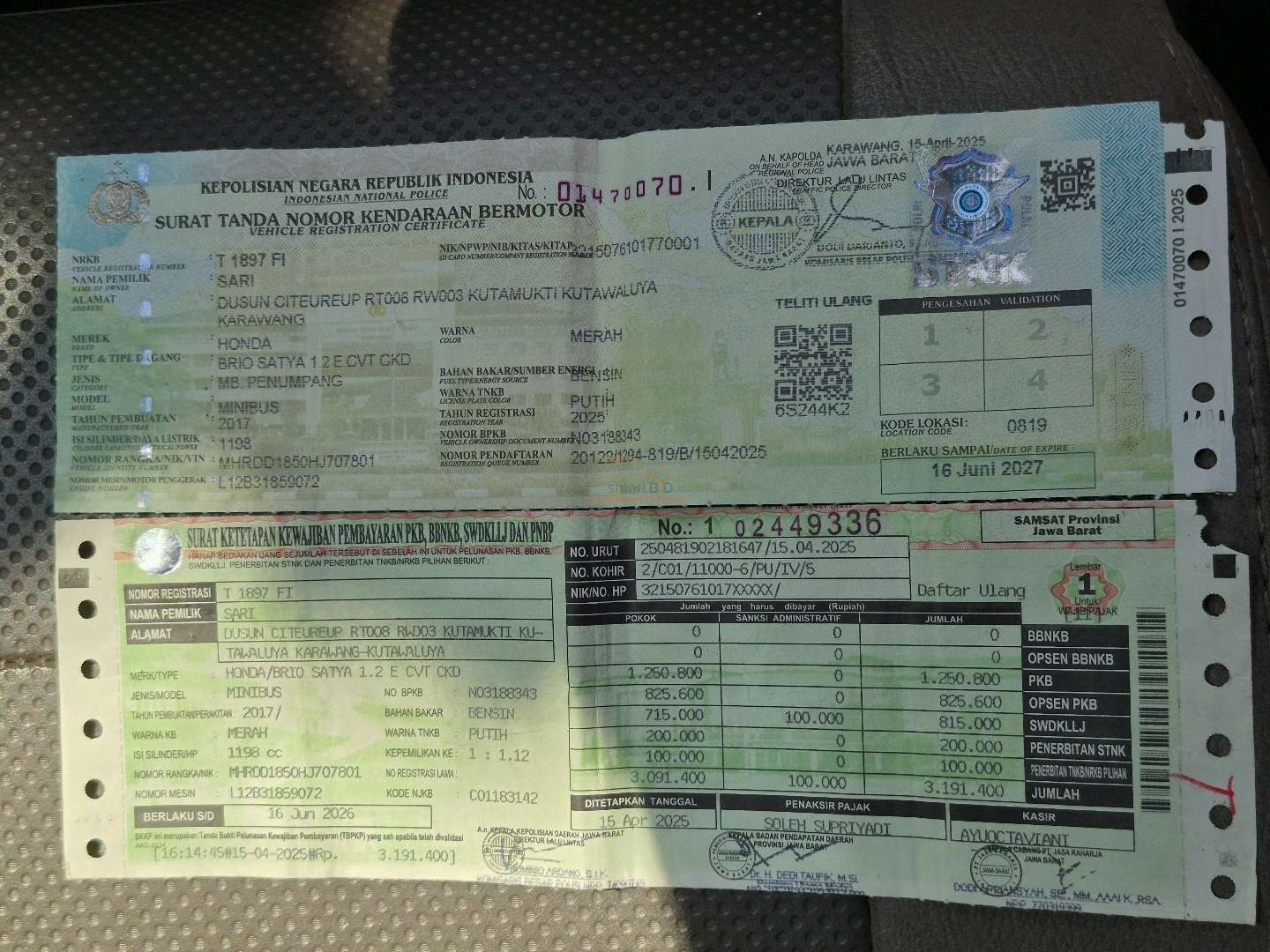 HONDA BRIO DD1 1.2 E