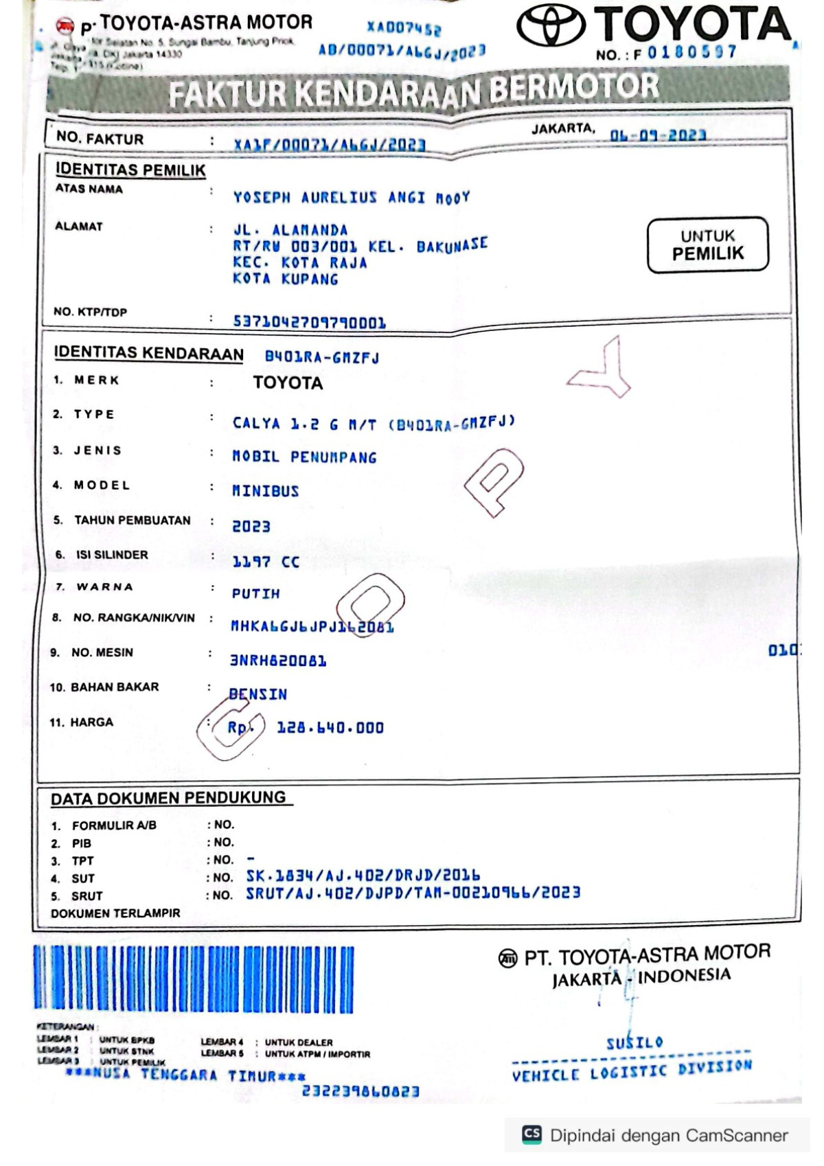 TOYOTA CALYA 1.2 G M/T