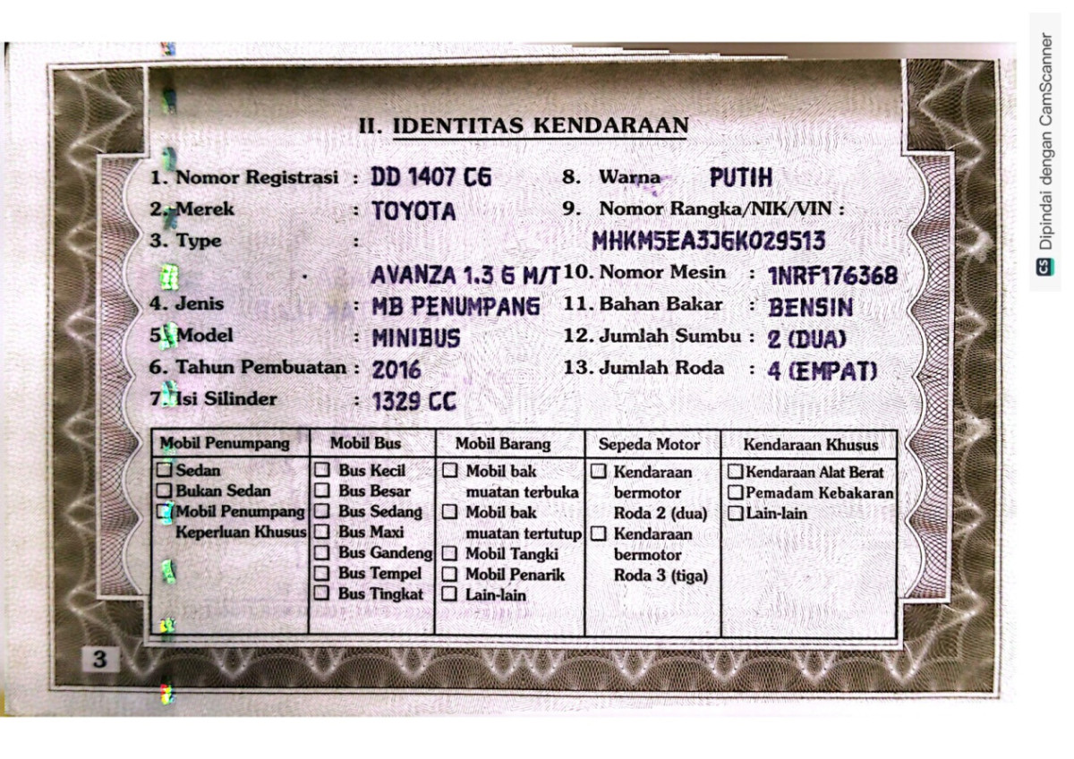 TOYOTA  AVANZA  G