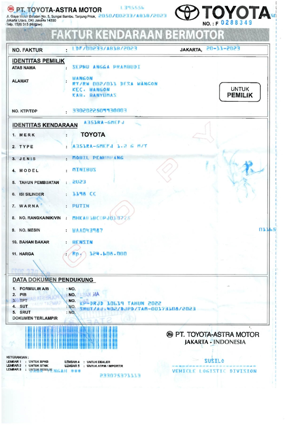 TOYOTA AGYA 1.2 G