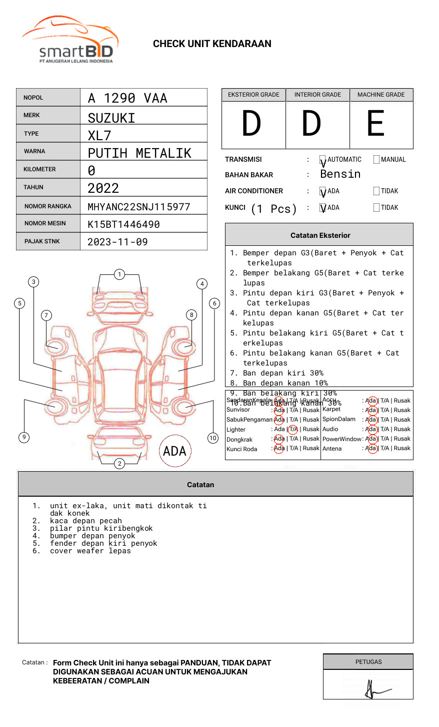 SUZUKI XL7415F GX (4x2) A/T