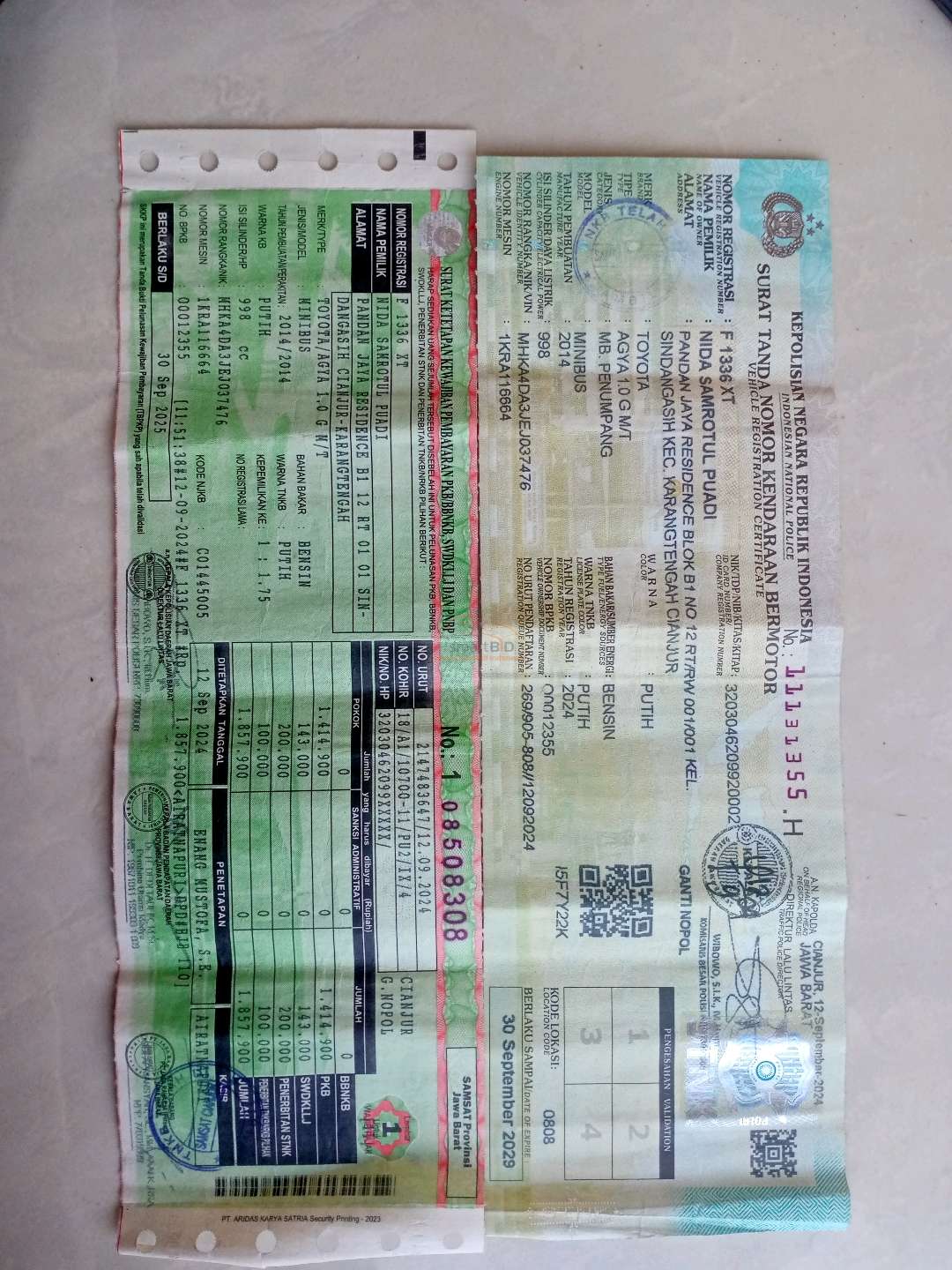 TOYOTA AGYA 1.0 G