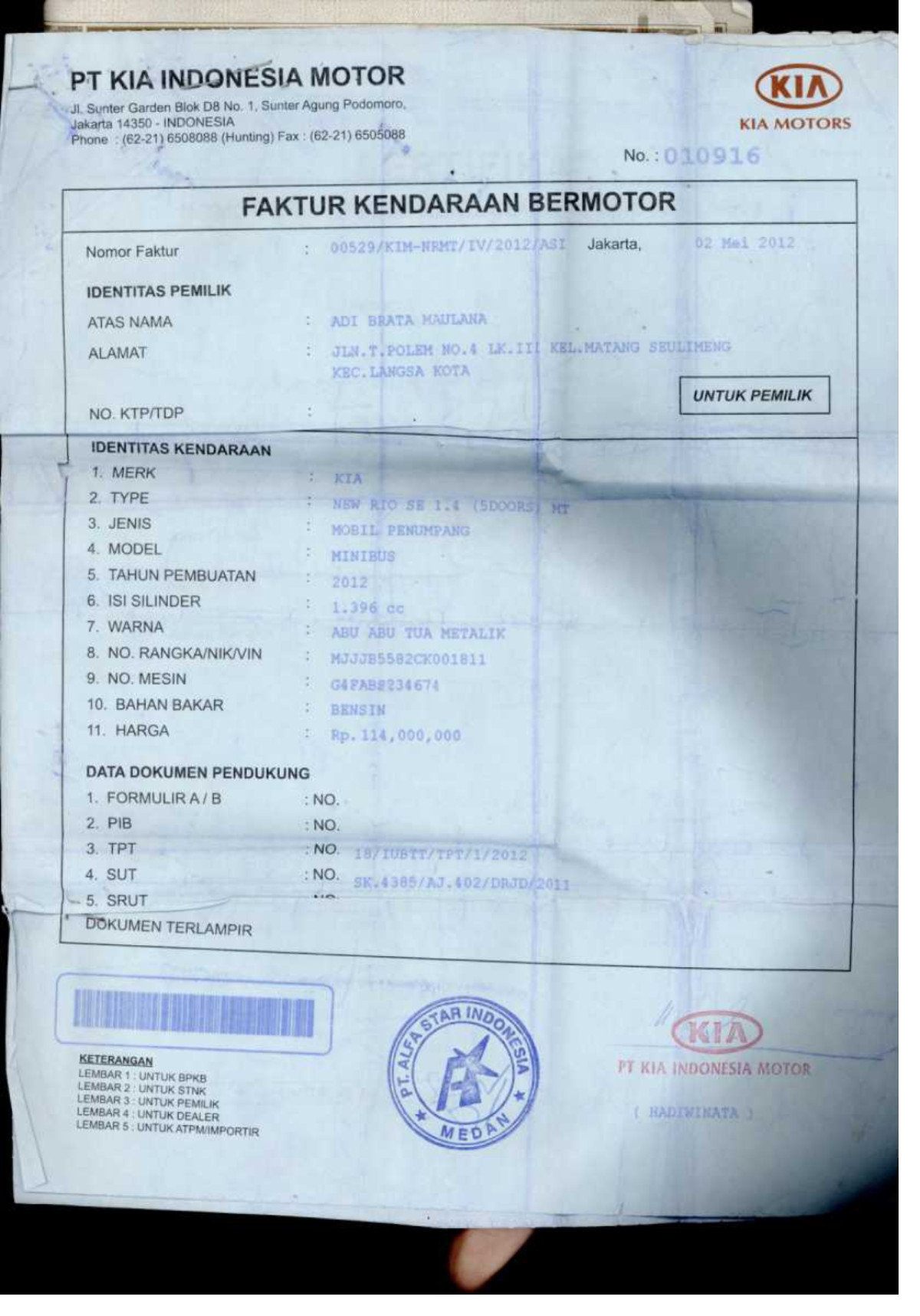 KIA RIO SE 1.4