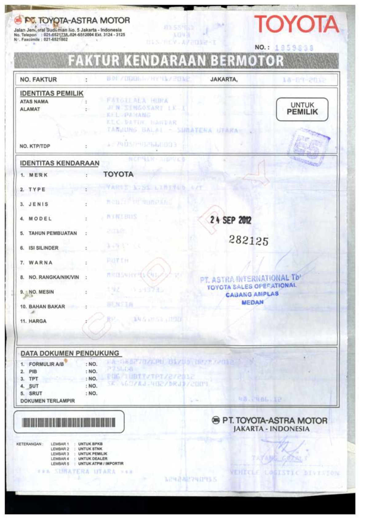 TOYOTA YARIS 1.5 S