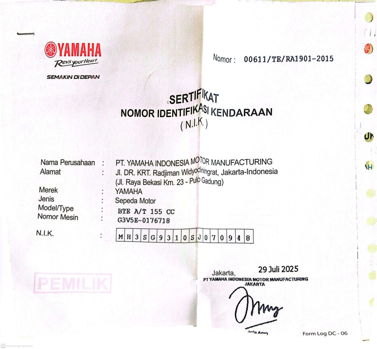 YAMAHA NMAX 155