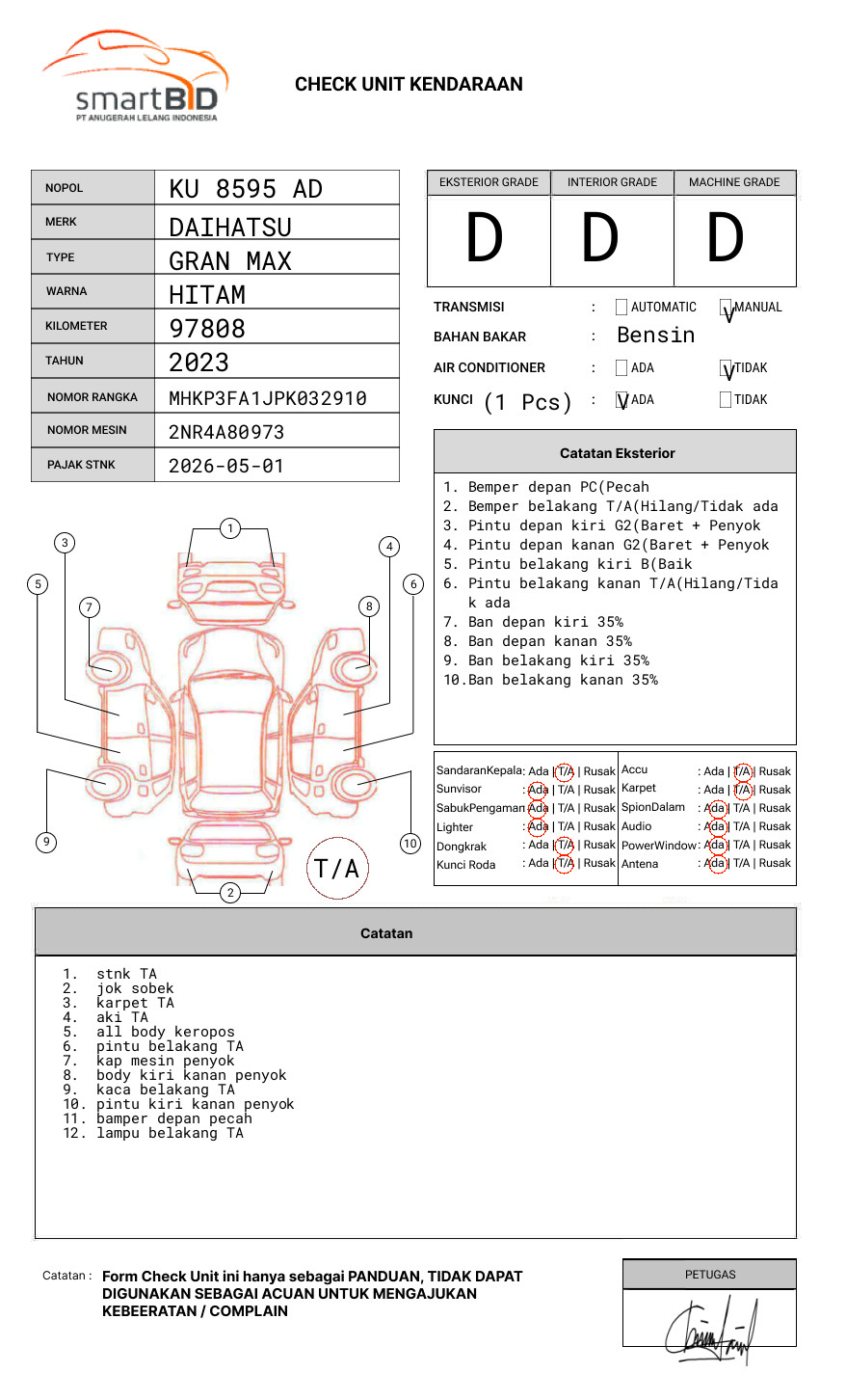 DAIHATSU  GRAN MAX  PICK-UP