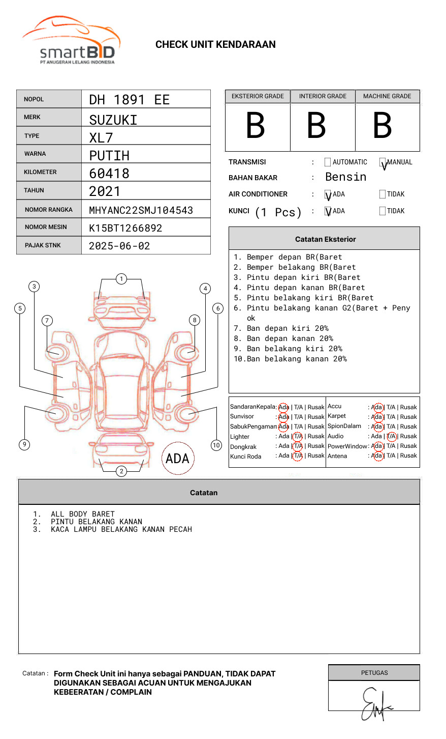 SUZUKI XL 7415F GL 4X2 MT