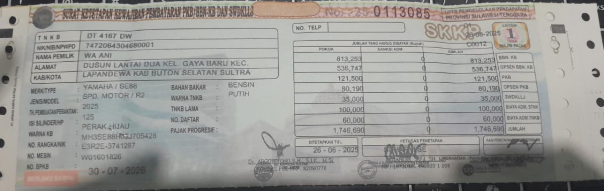 YAMAHA MIO M3 125