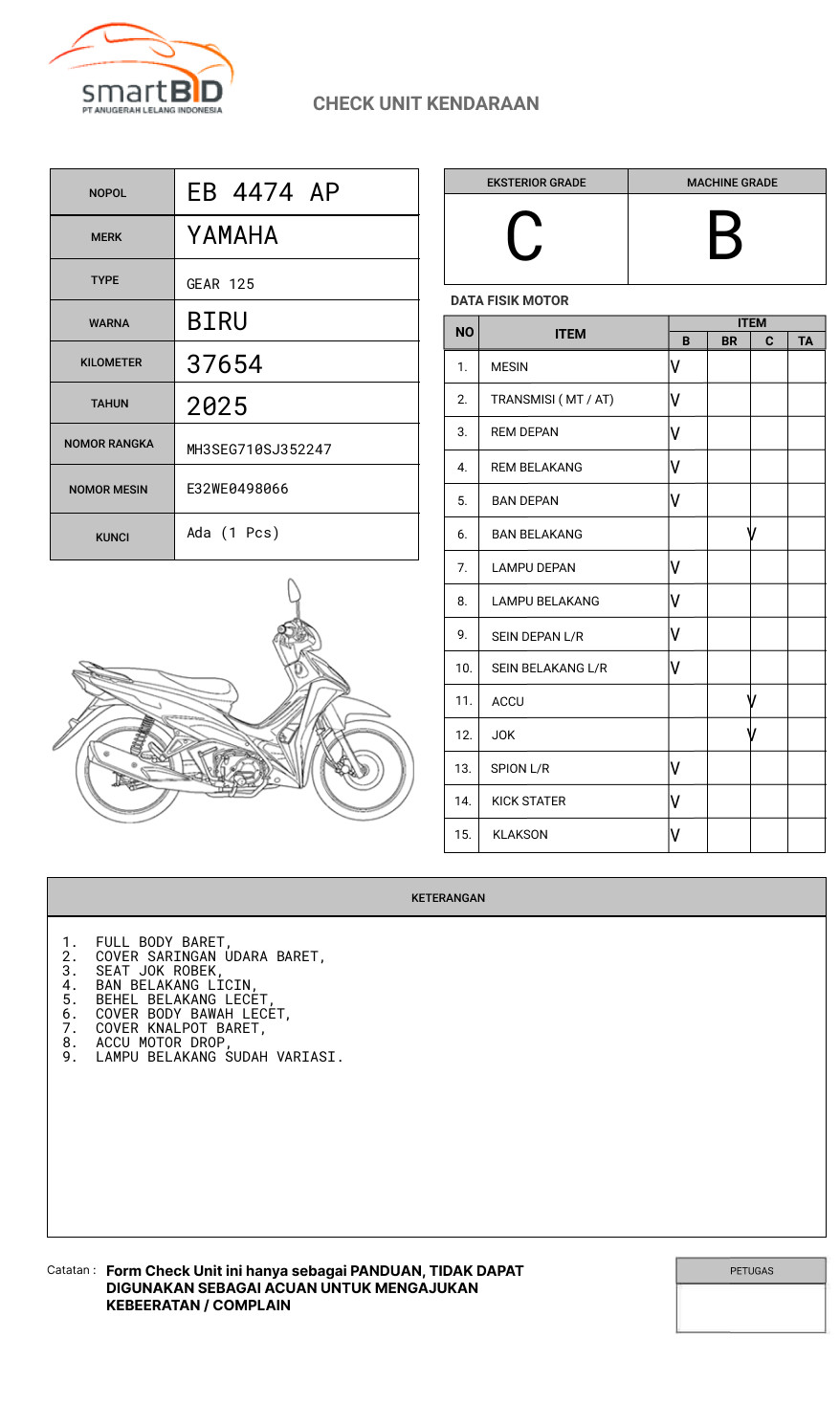 YAMAHA GEAR 125