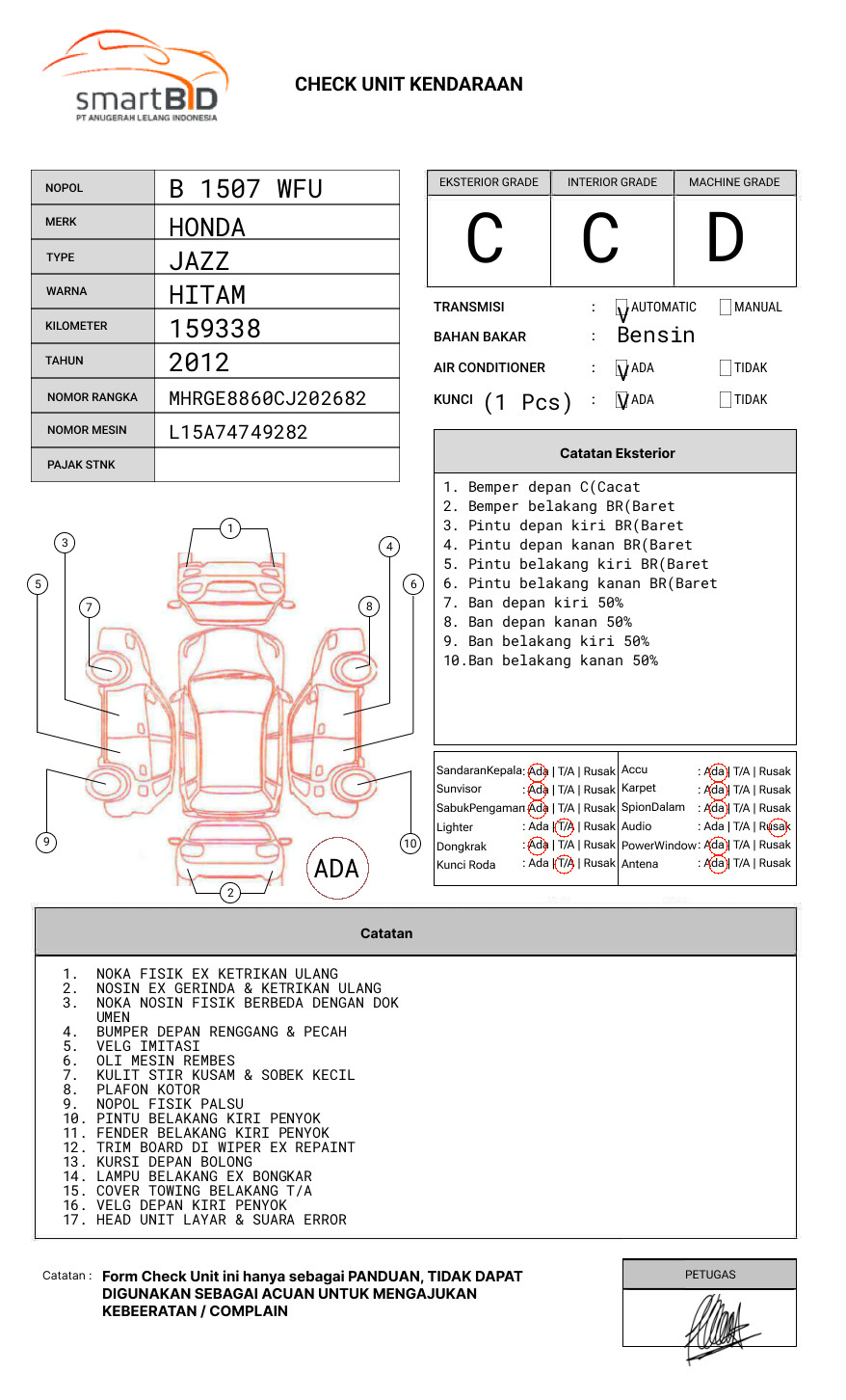 HONDA JAZZ GE8 1.5 E