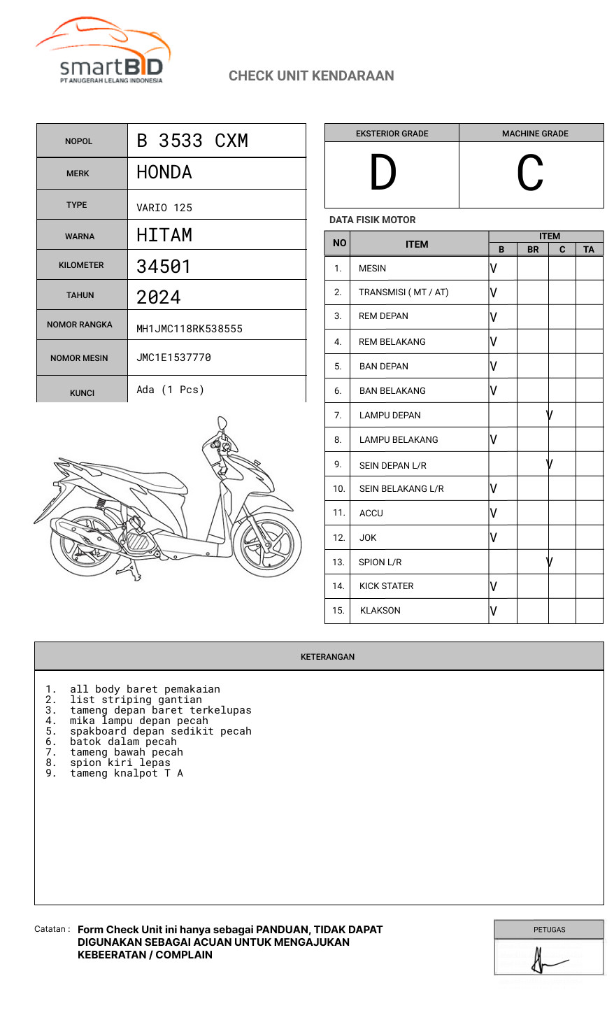 HONDA  VARIO 125
