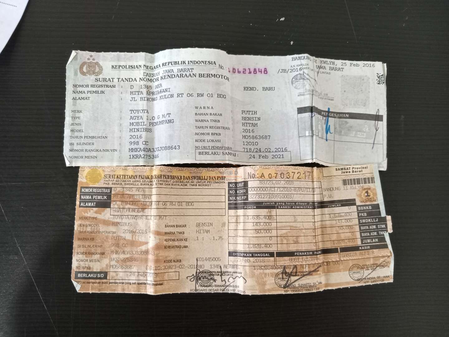 TOYOTA AGYA 1.0 G