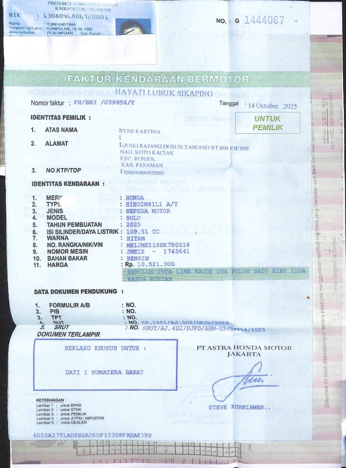 HONDA BEAT CBS FI CW