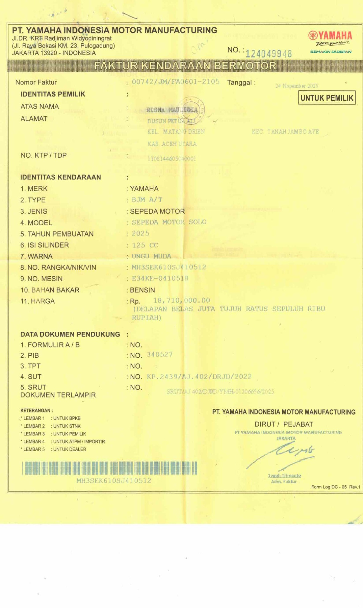 YAMAHA GRAND FILANO 125