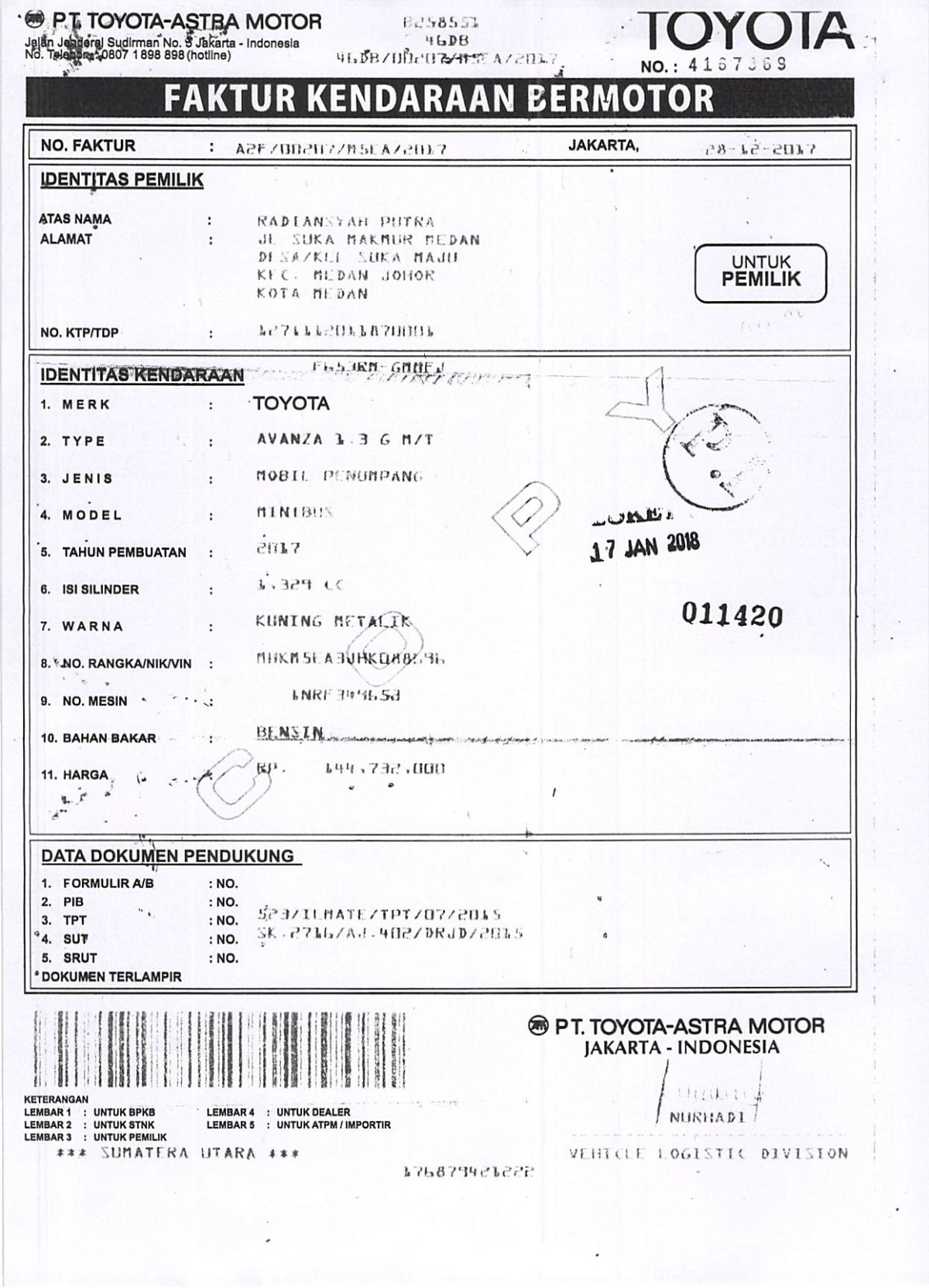 TOYOTA AVANZA