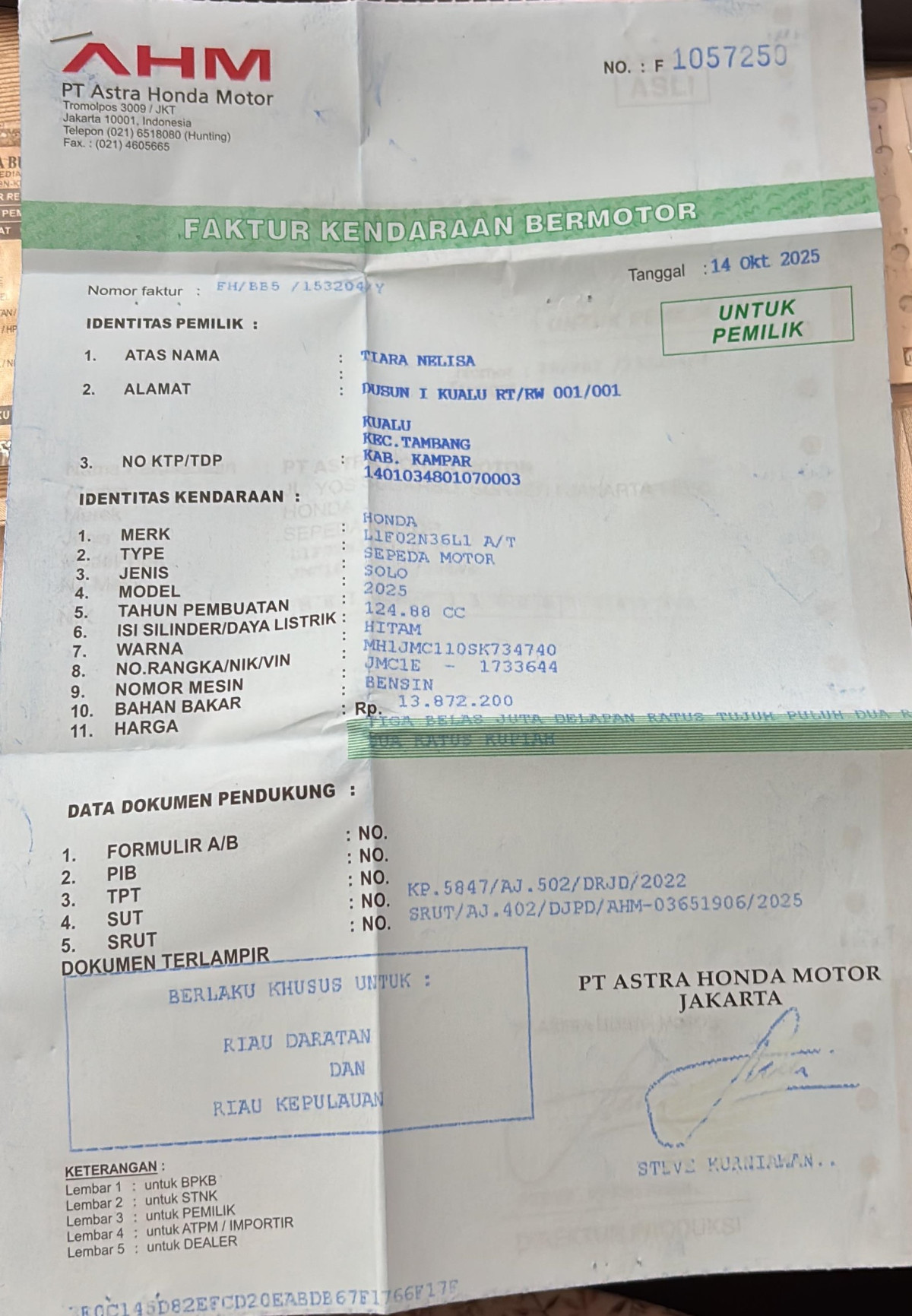 HONDA VARIO 125 CBS
