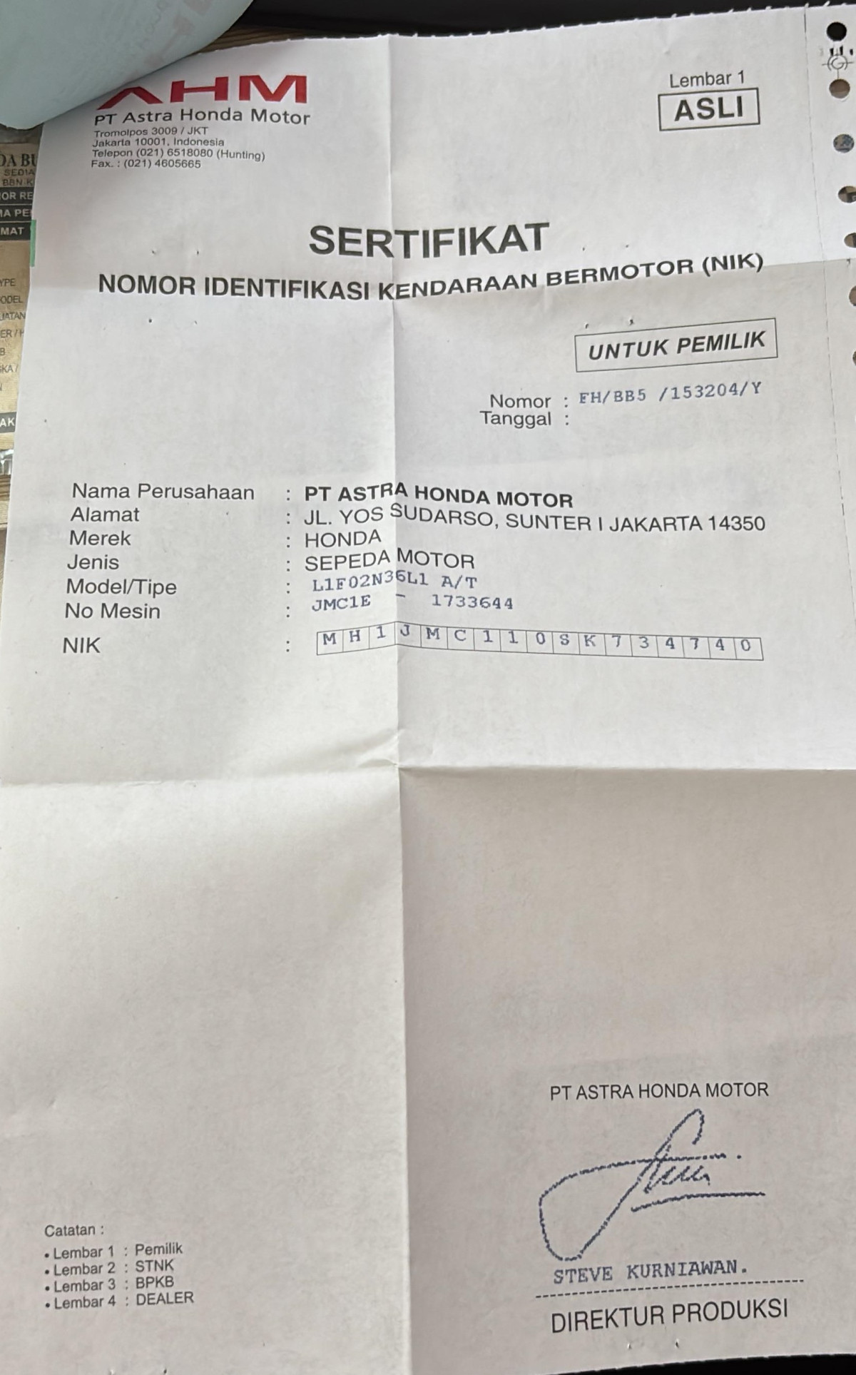 HONDA VARIO 125 CBS