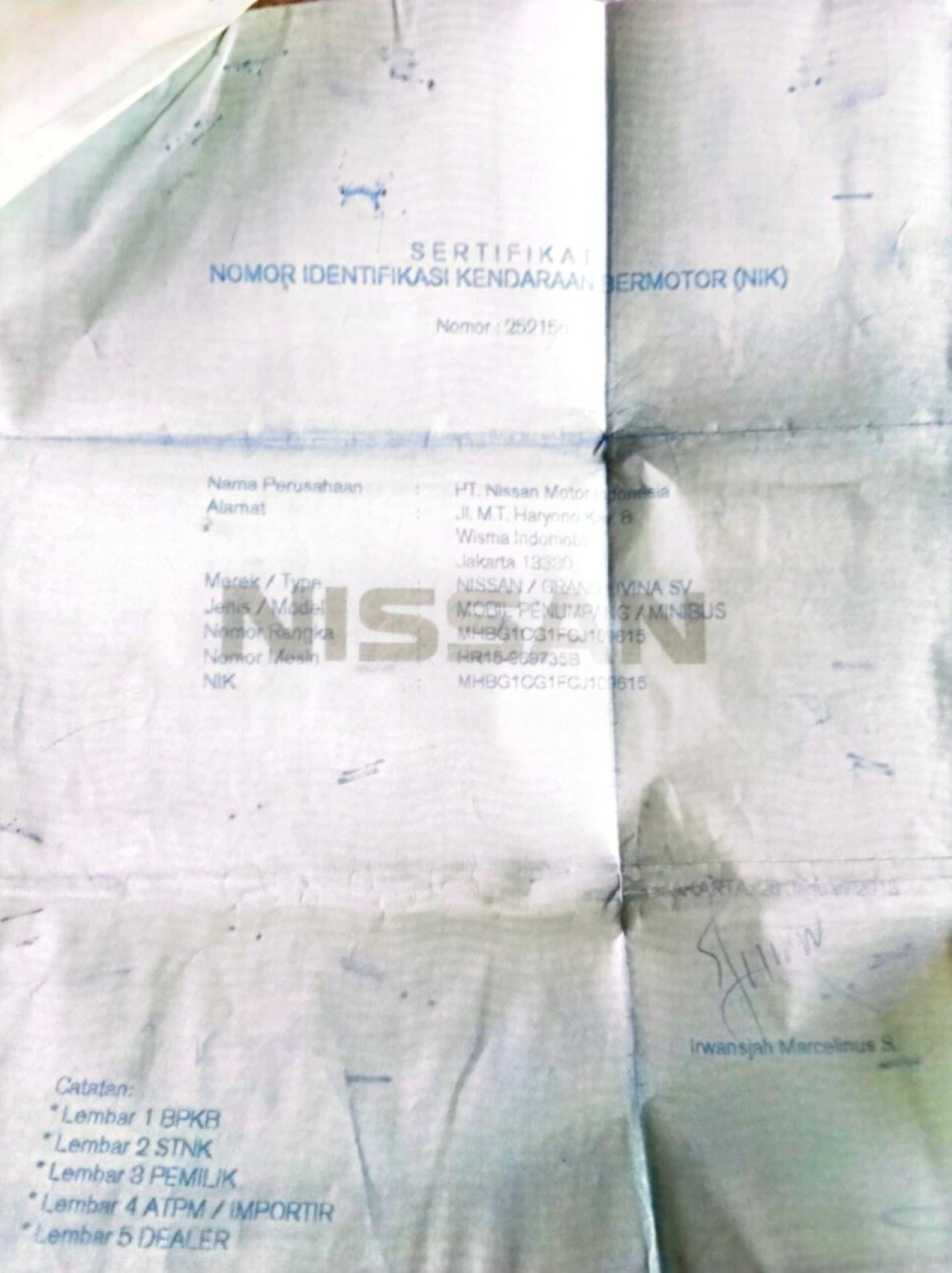 NISSAN GRAND LIVINA