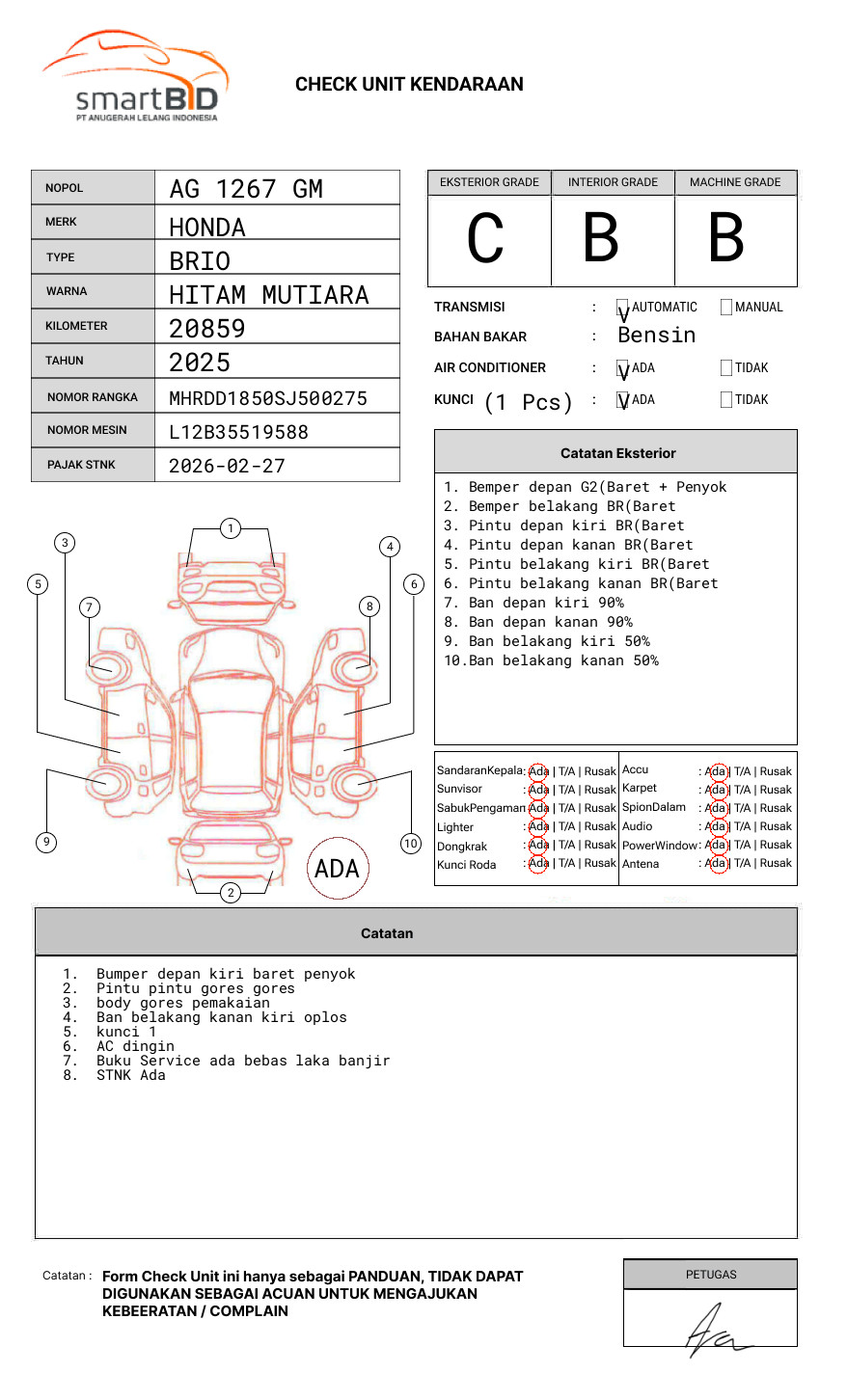 HONDA BRIO SATYA DD1 1.2 E