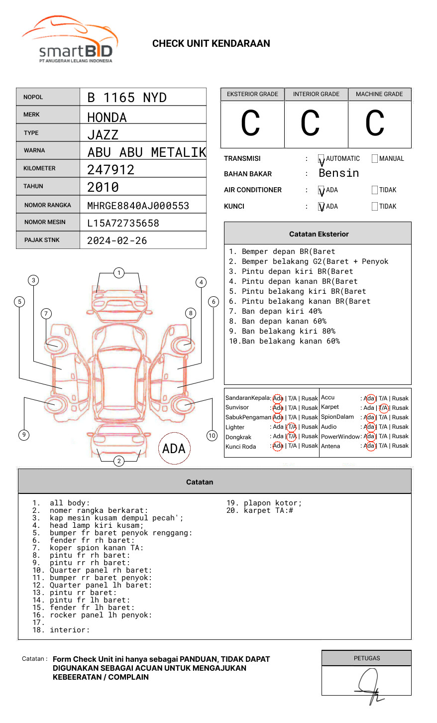 HONDA JAZZ GE8 1.5 S