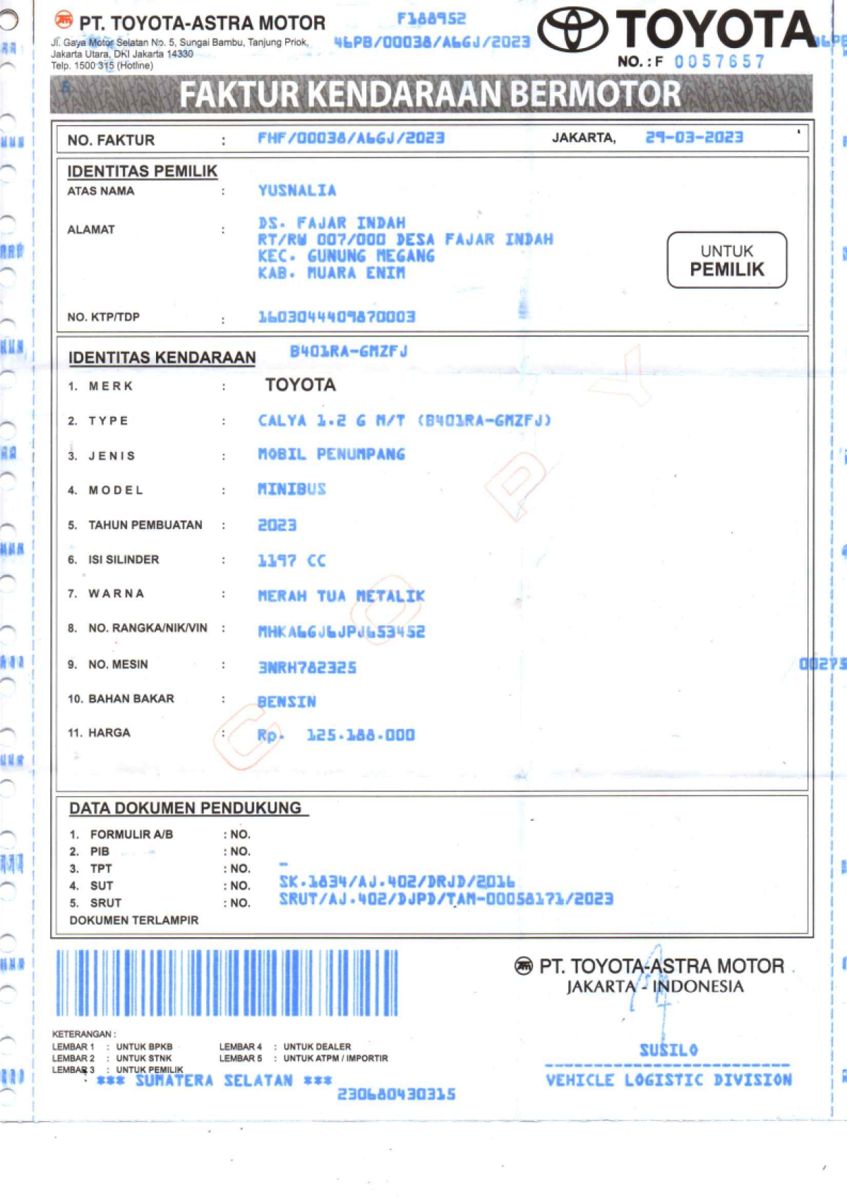 TOYOTA CALYA  1.2 G M/T