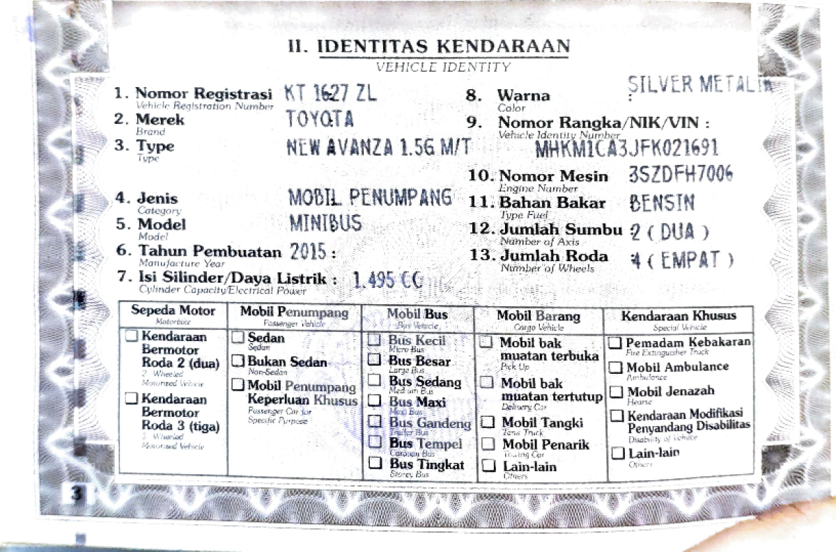 TOYOTA AVANZA 1.5 G