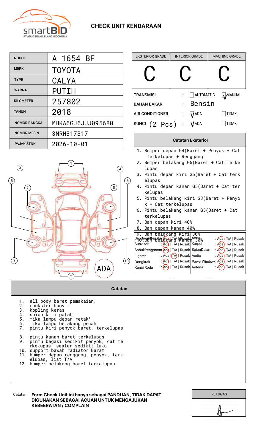TOYOTA CALYA 1.2 G M/T