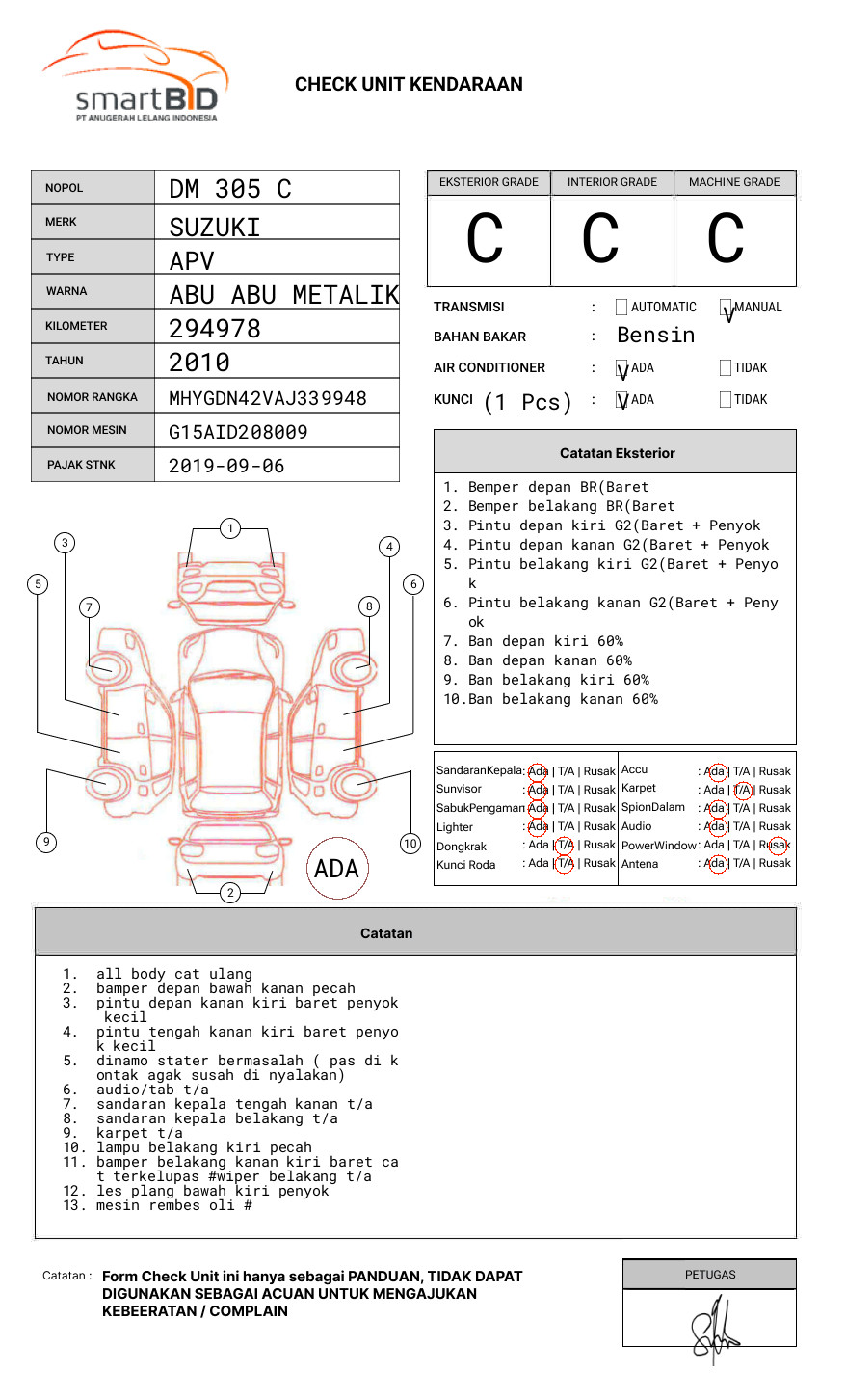 SUZUKI APV DLX