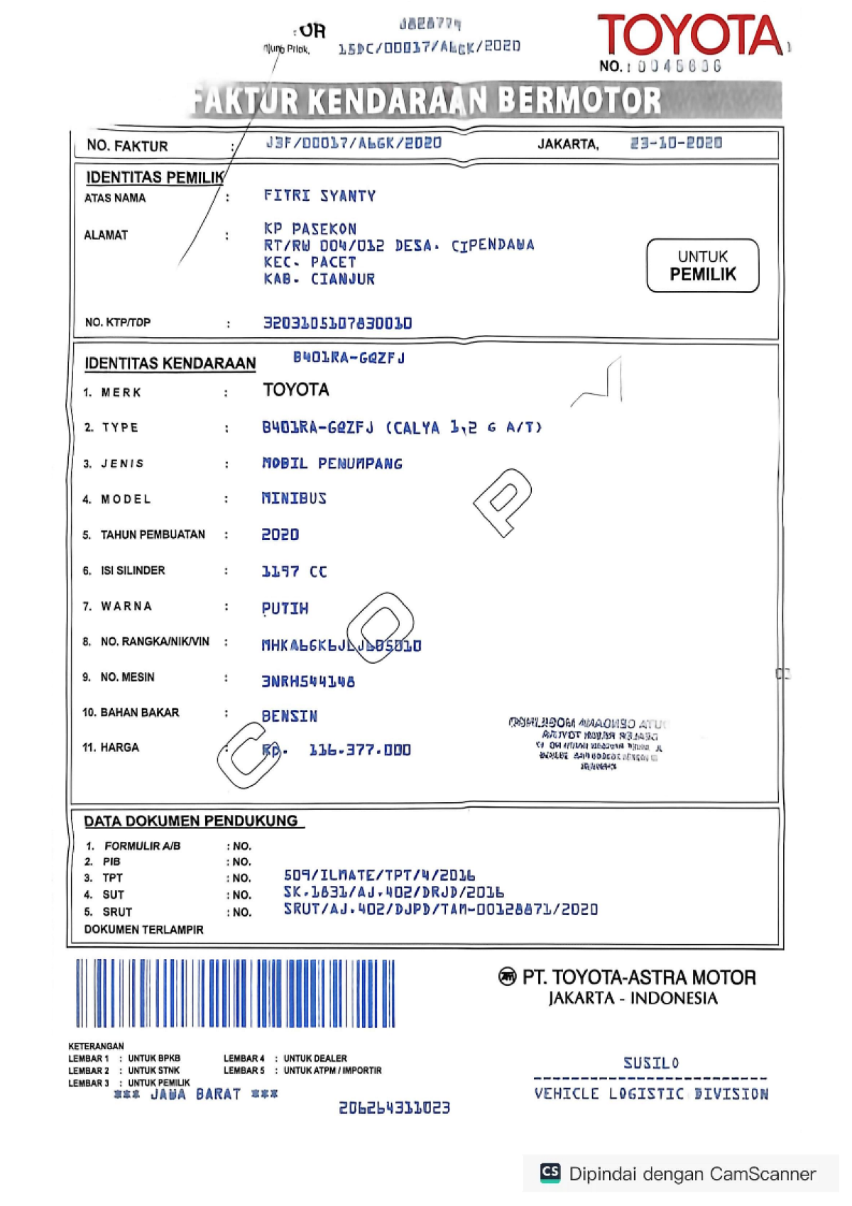 TOYOTA CALYA 1.2 G A/T
