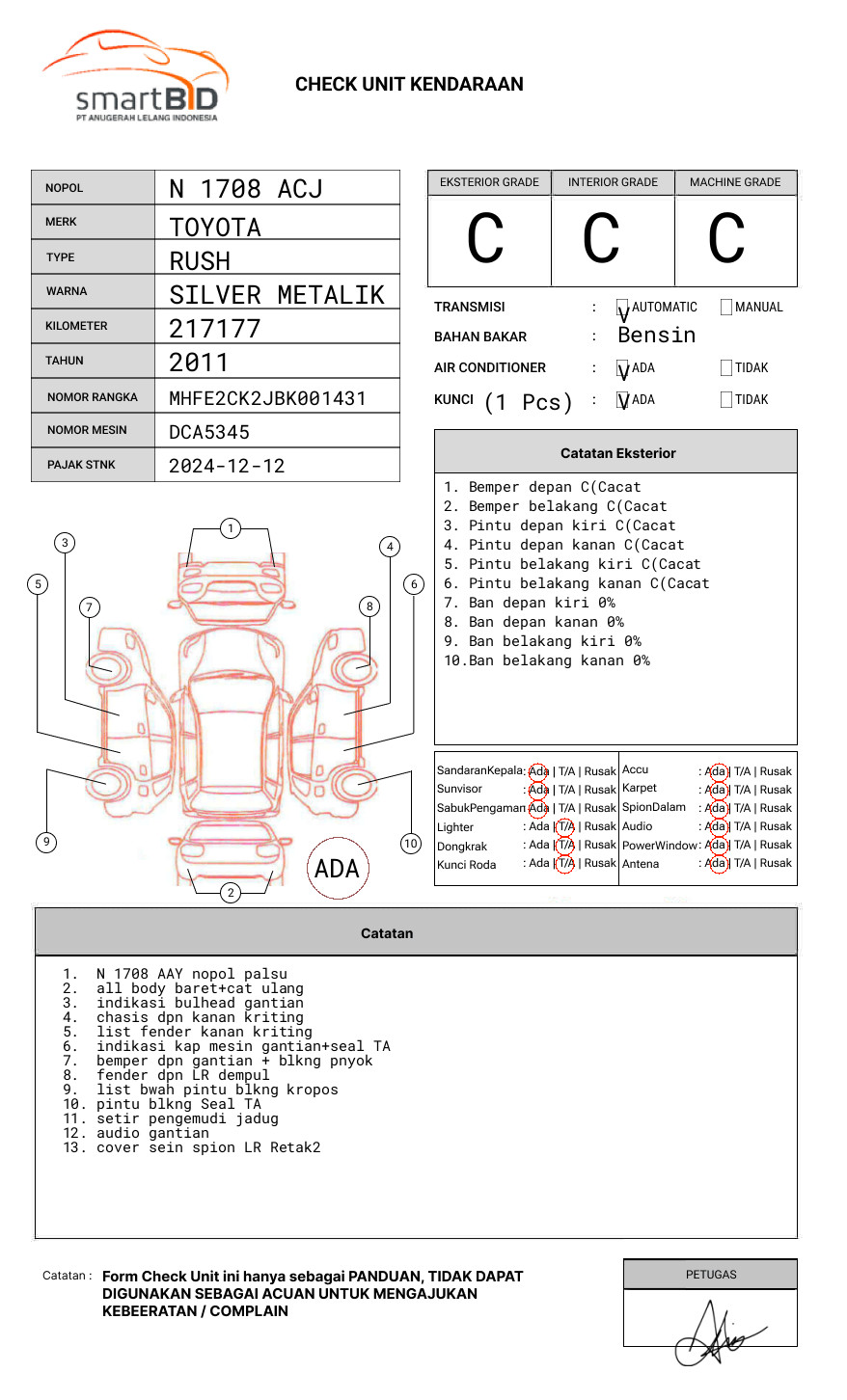 TOYOTA RUSH 1.5 G A/T