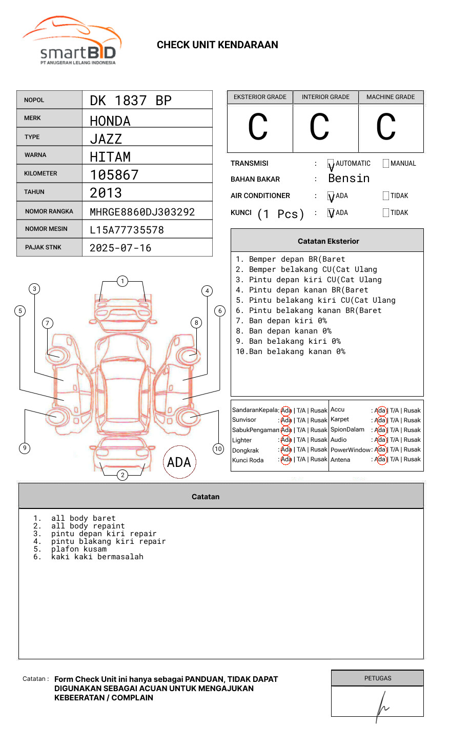 HONDA JAZZ GE8 1.5 E