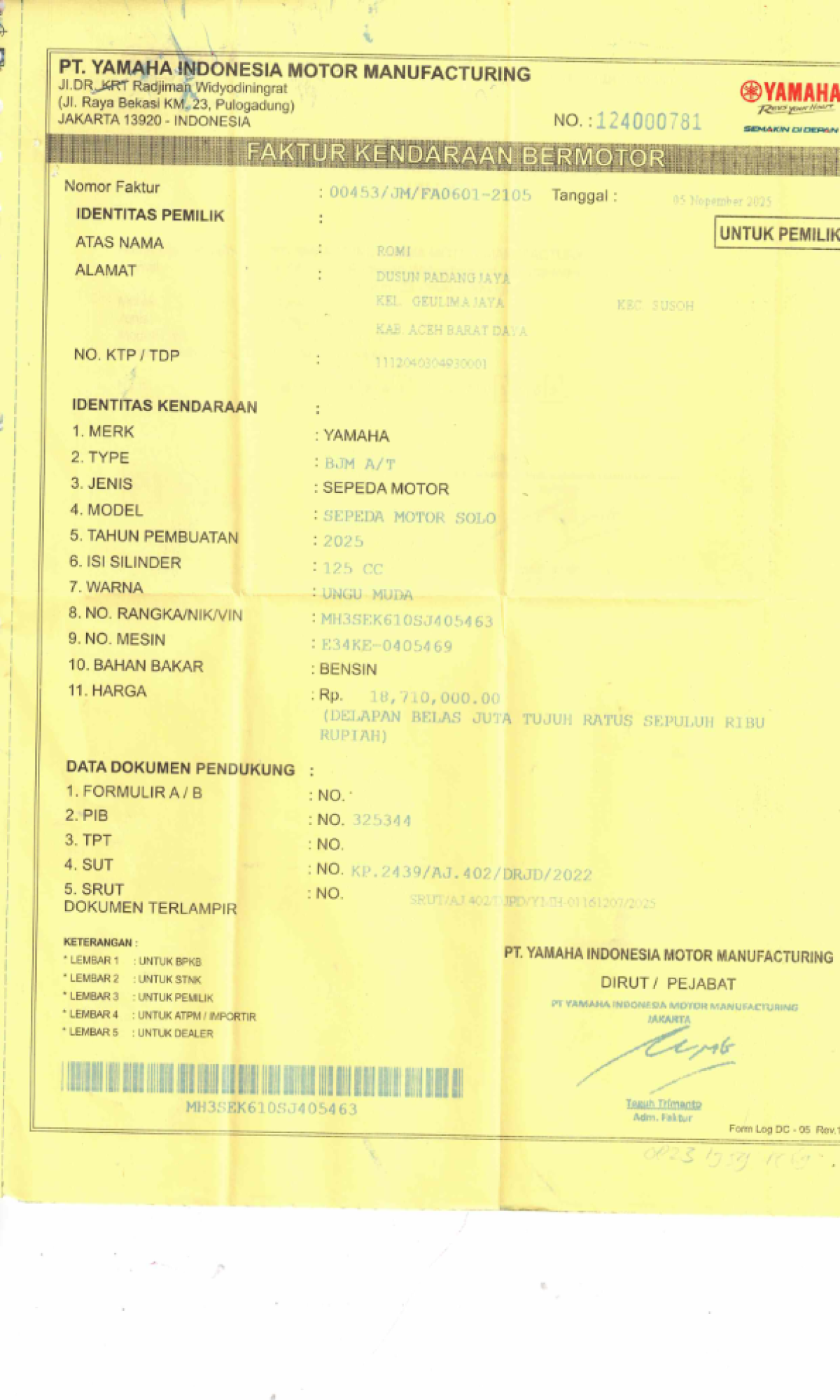 YAMAHA GRAND FILANO 125