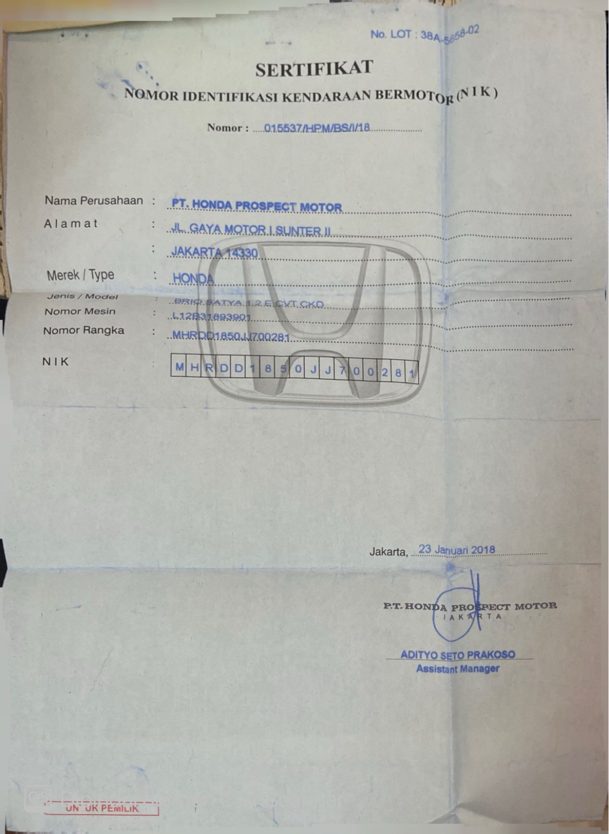 HONDA BRIO