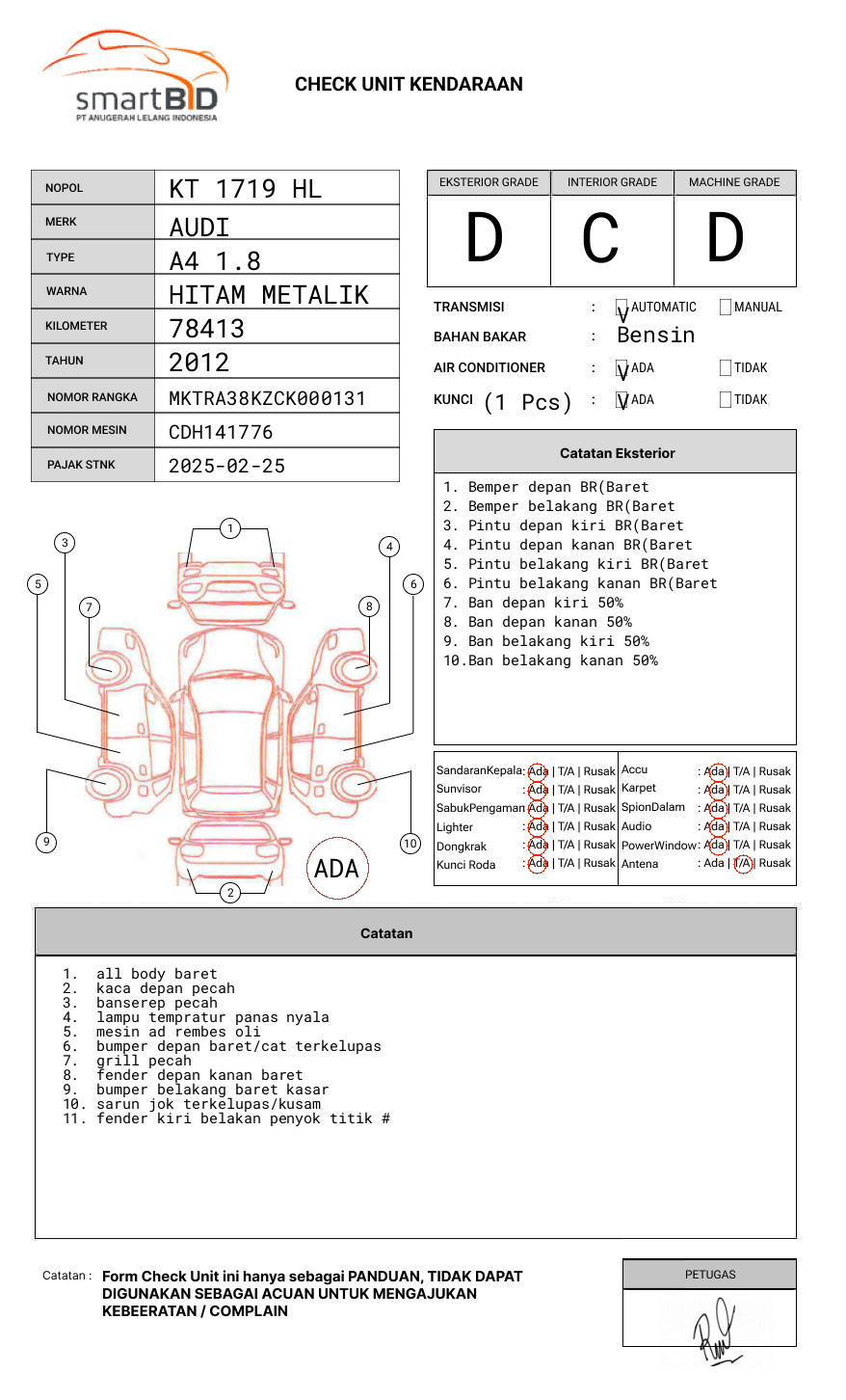 AUDI A4 1.8 AT