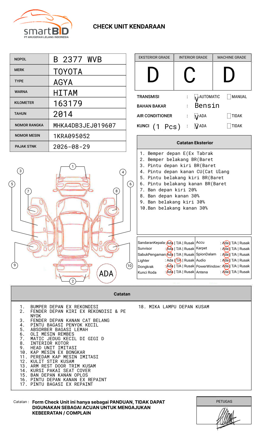 TOYOTA AGYA G A/T